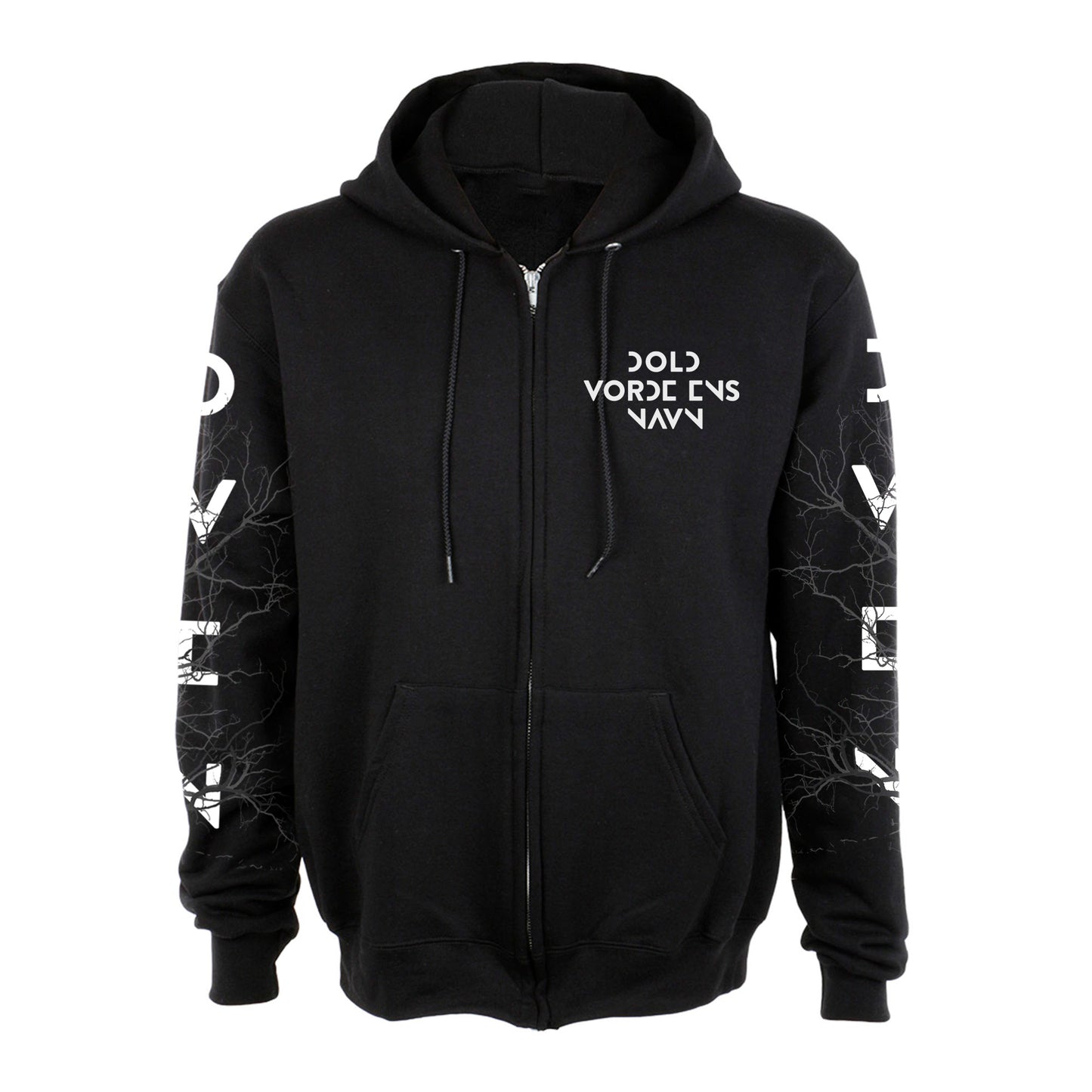 Dold Vorde Ens Navn - Logo (Zip Hooded Sweater - S - black)