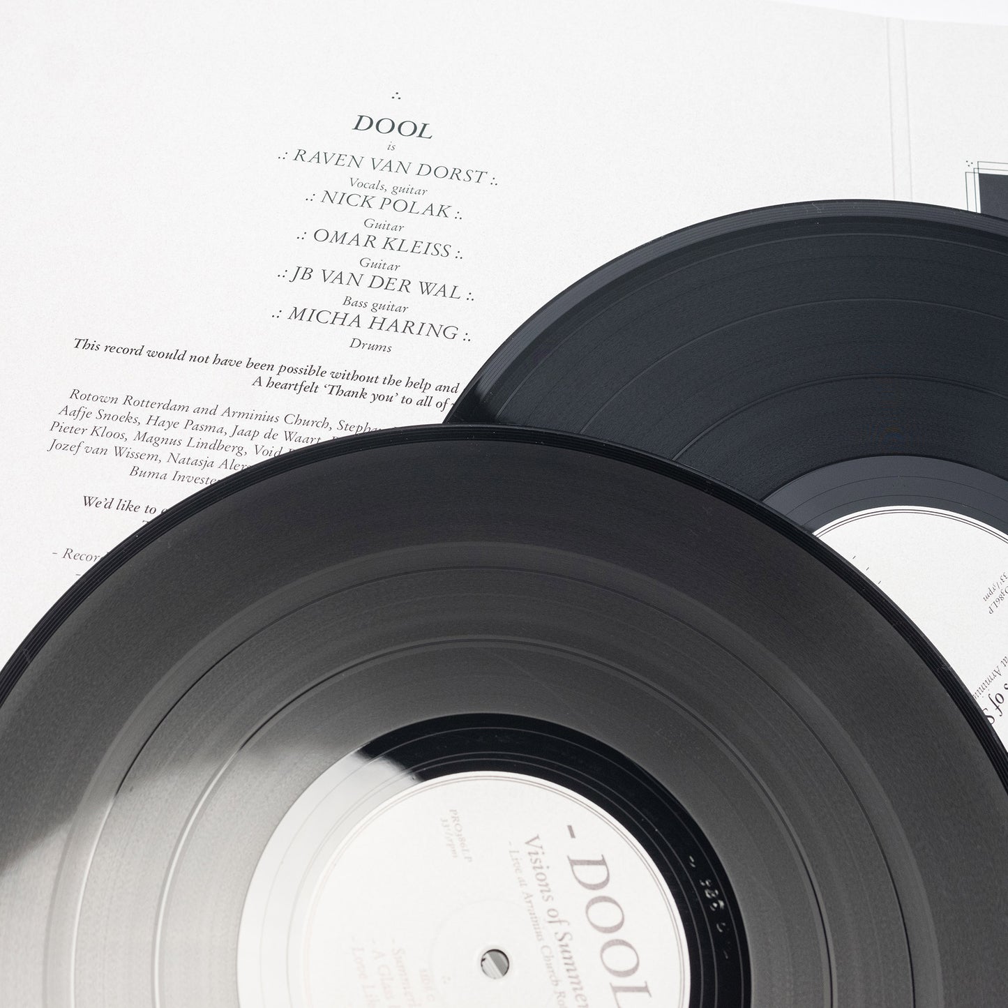 Dool – Visions Of Summerland (Live in der Arminius-Kirche in Rotterdam) (Vinyl-2-LP im Klappcover) 