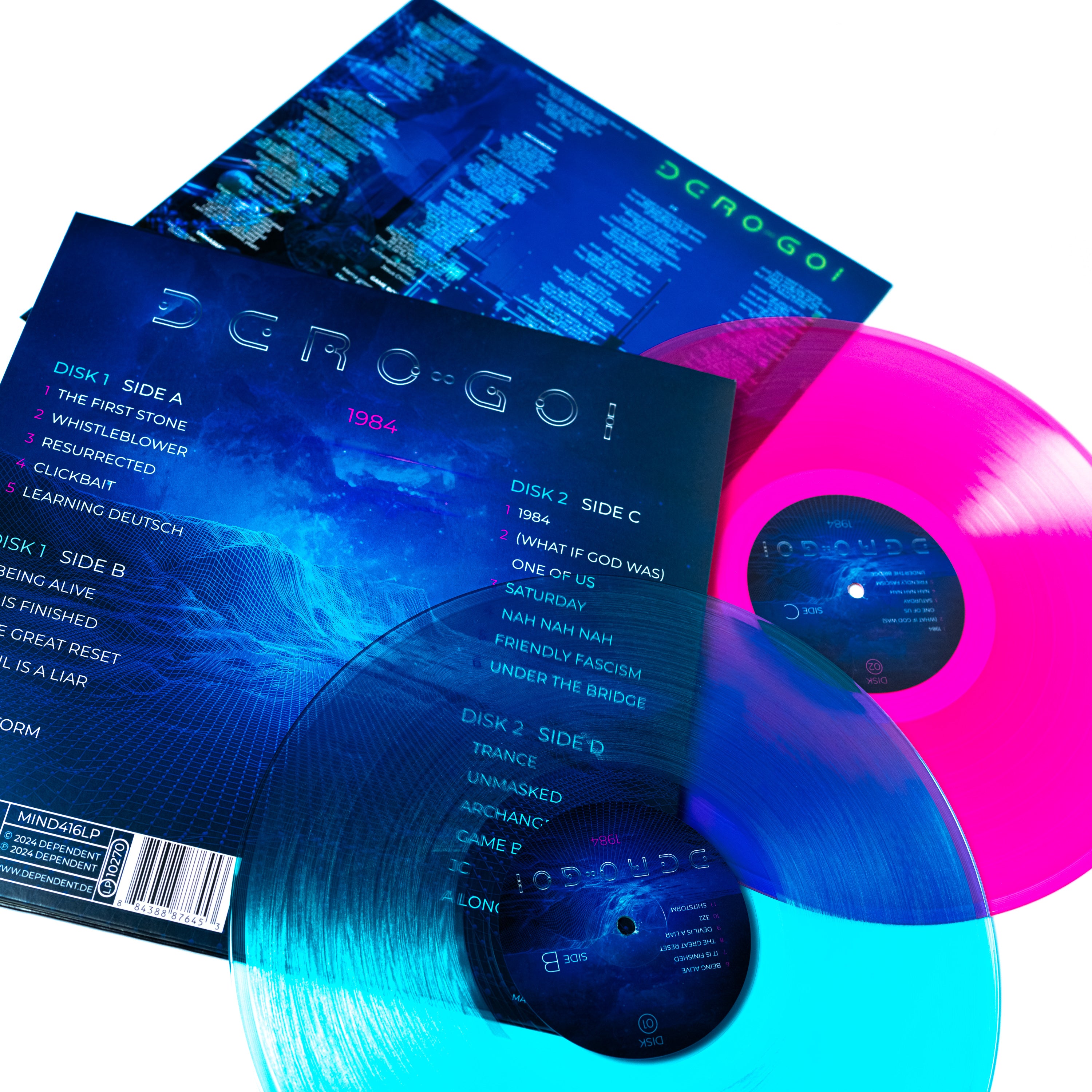 Dero Goi - 1984 (Vinyl 2-LP Gatefold - Curacao & Neon Pink)