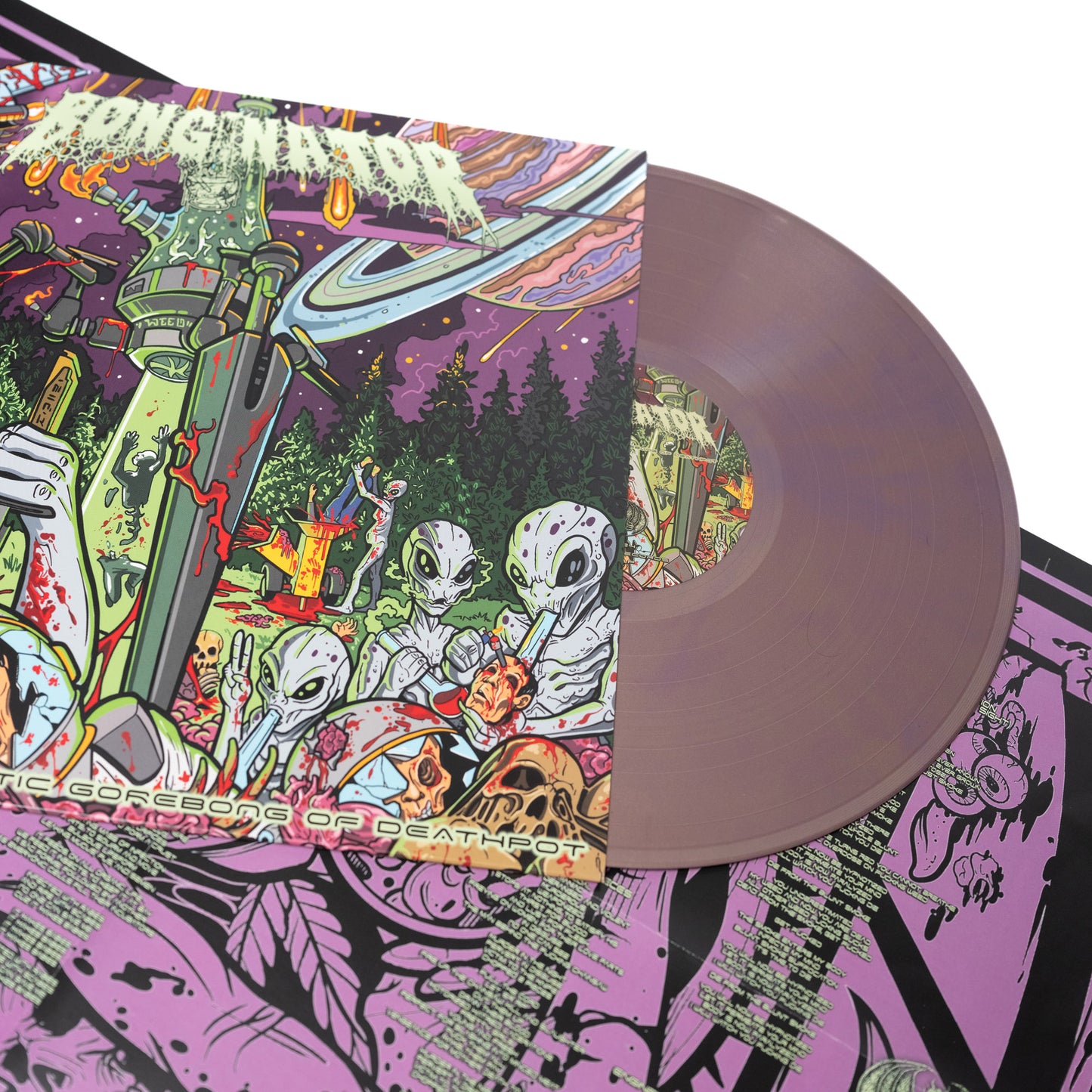 Bonginator - The Intergalactic Gorebong Of Deathpot (Vinyl LP - solid gold / solid purple marble)