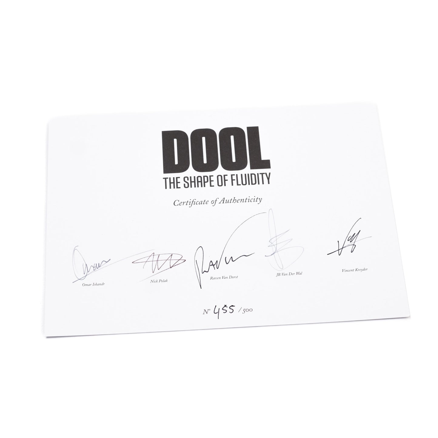 Dool - La forma de la fluidez (Caja/Paquete - Mármol transparente/negro)