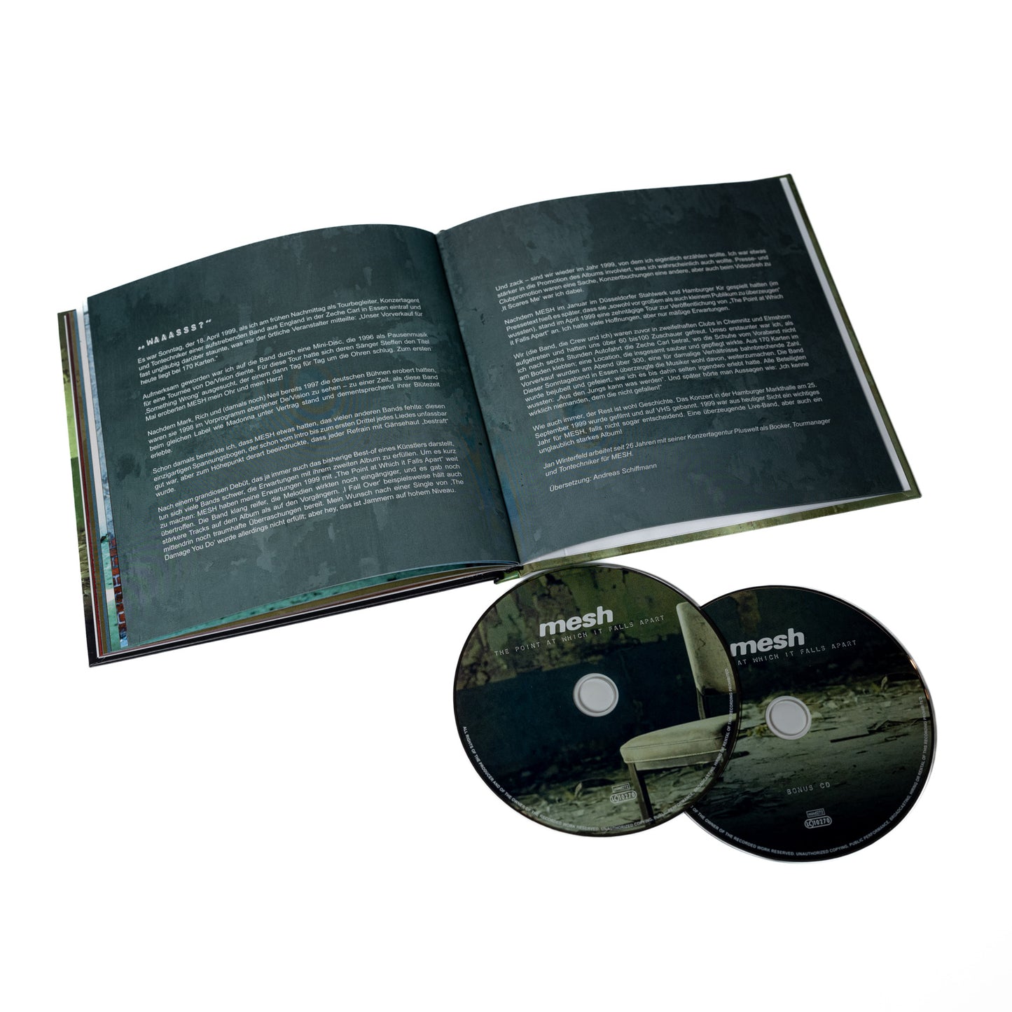 Mesh – Der Punkt, an dem es auseinanderfällt (Artbook – Buch 2-CD)