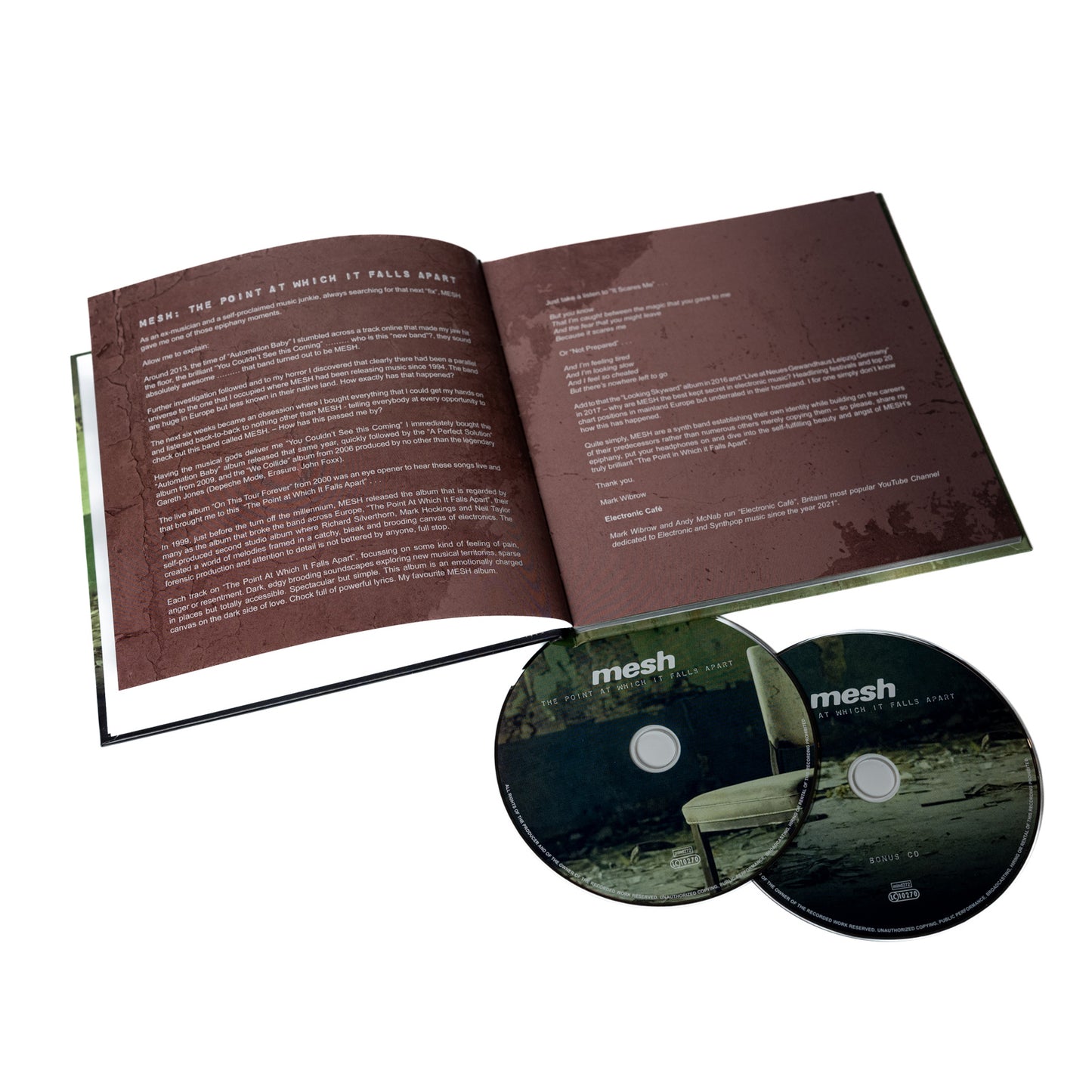 Mesh – Der Punkt, an dem es auseinanderfällt (Artbook – Buch 2-CD)