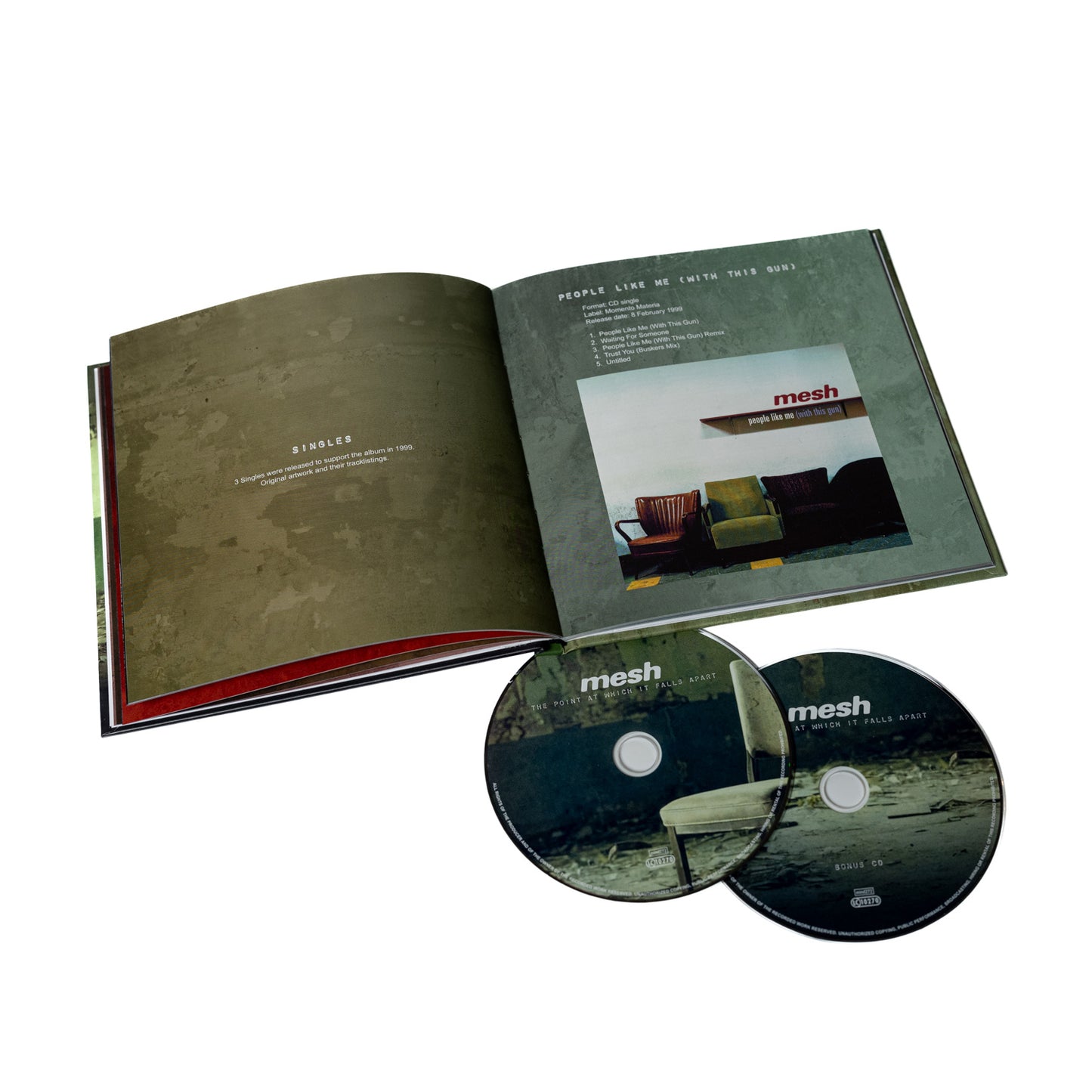 Mesh – Der Punkt, an dem es auseinanderfällt (Artbook – Buch 2-CD)