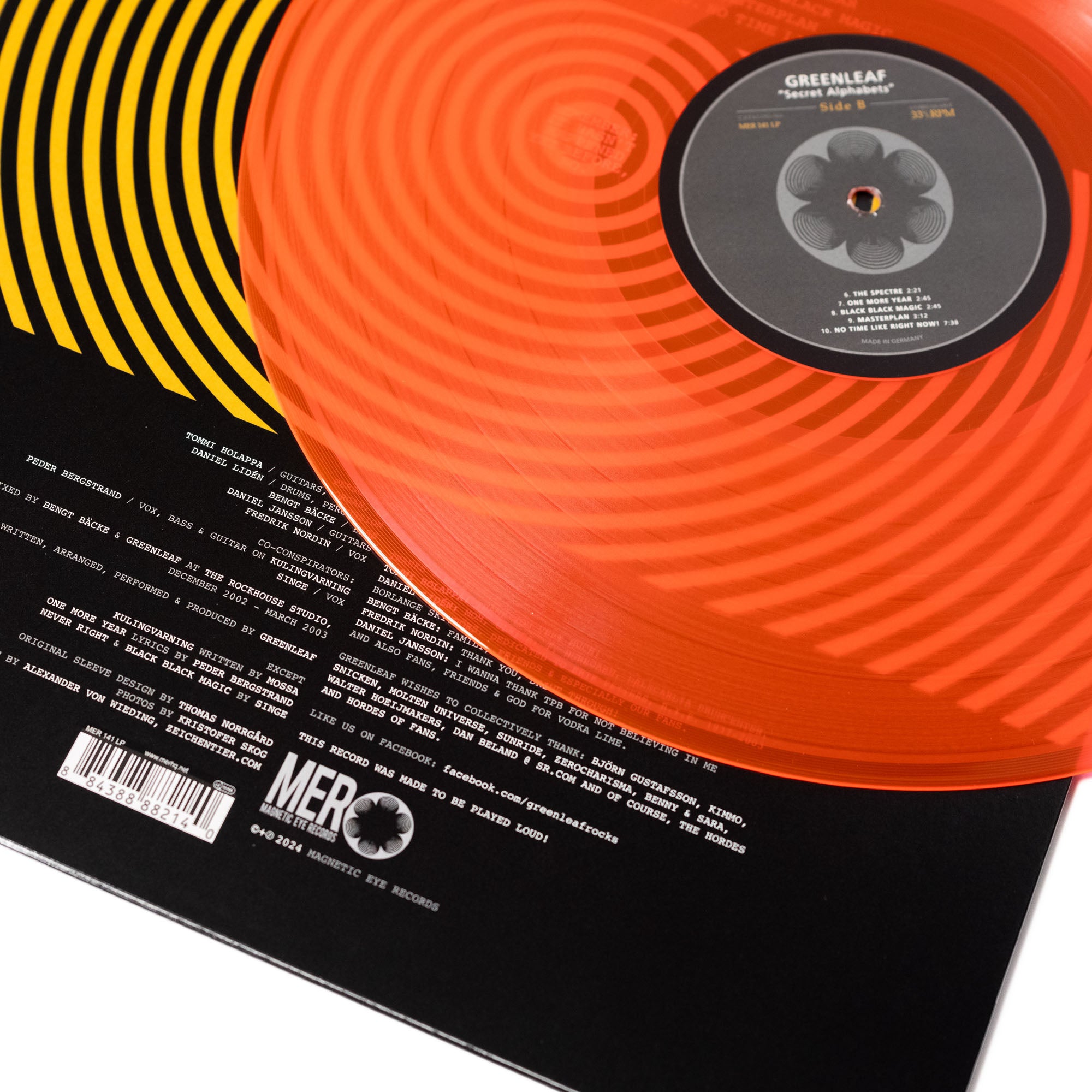 Greenleaf - Secret Alphabets (Vinyl LP - Neon Orange Transparent)