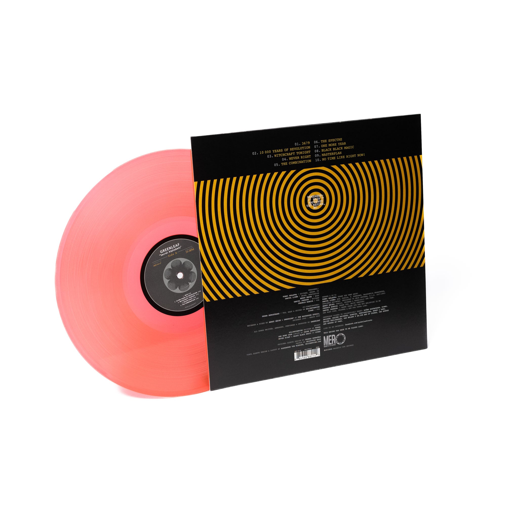 Greenleaf - Secret Alphabets (Vinyl LP - Neon Orange Transparent)
