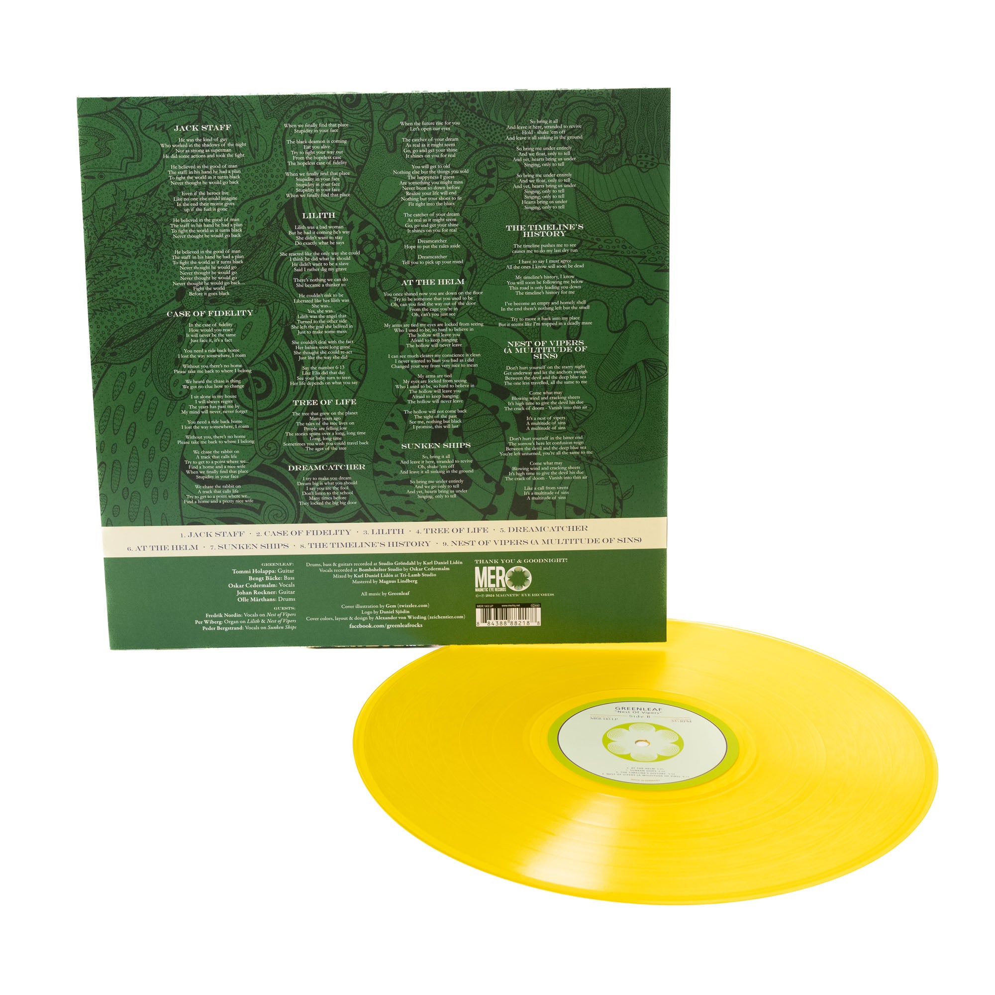 Greenleaf - Nest Of Vipers (Vinyl LP - Sun Yellow Transparent)