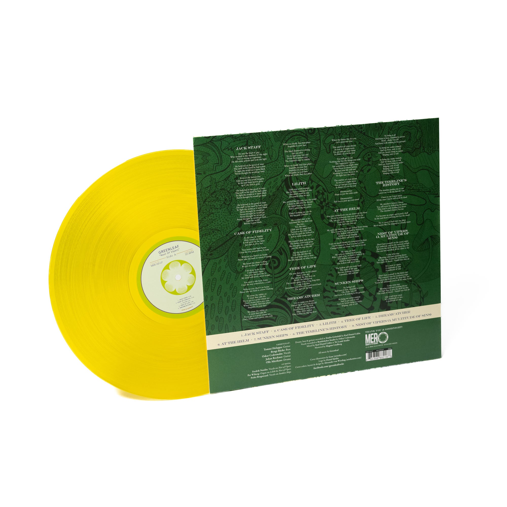 Greenleaf - Nest Of Vipers (Vinyl LP - Sun Yellow Transparent)
