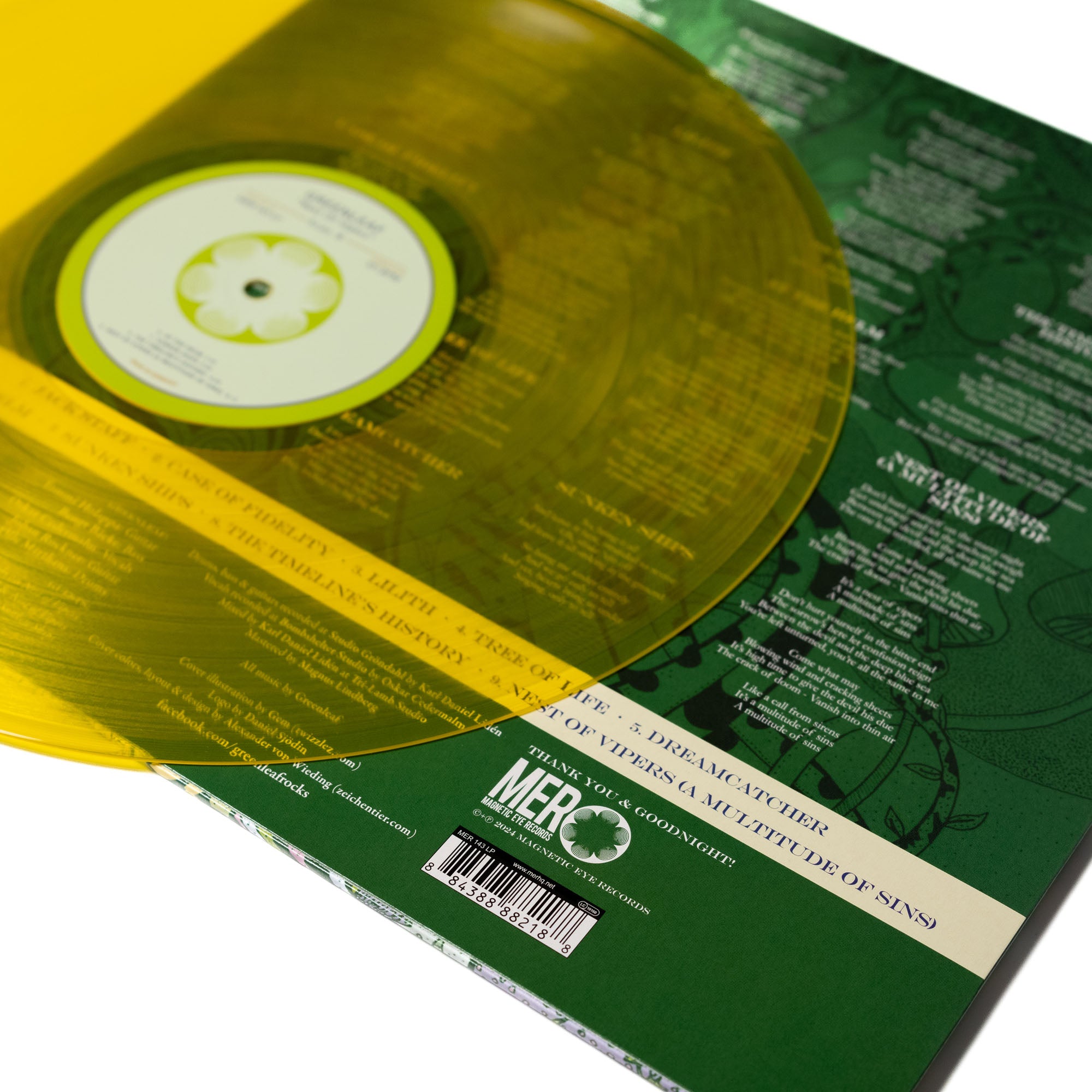 Greenleaf - Nest Of Vipers (Vinyl LP - Sun Yellow Transparent)