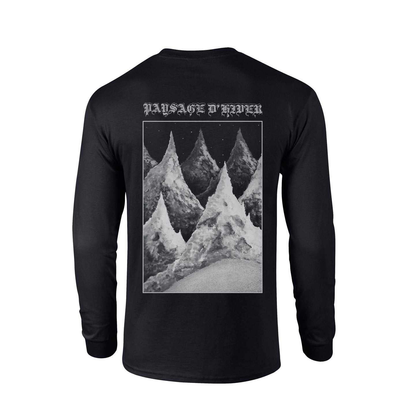 Paysage d’Hiver - Die Berge (Bio) (Longsleeve - black)
