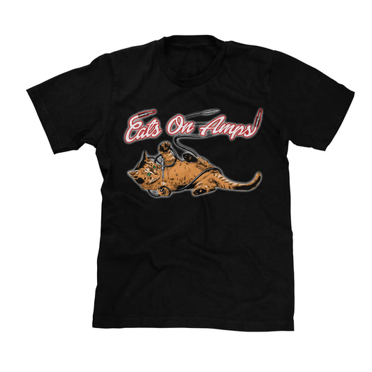 Cats On Amps - Tangled Cat (T-Shirt - XL - Black)