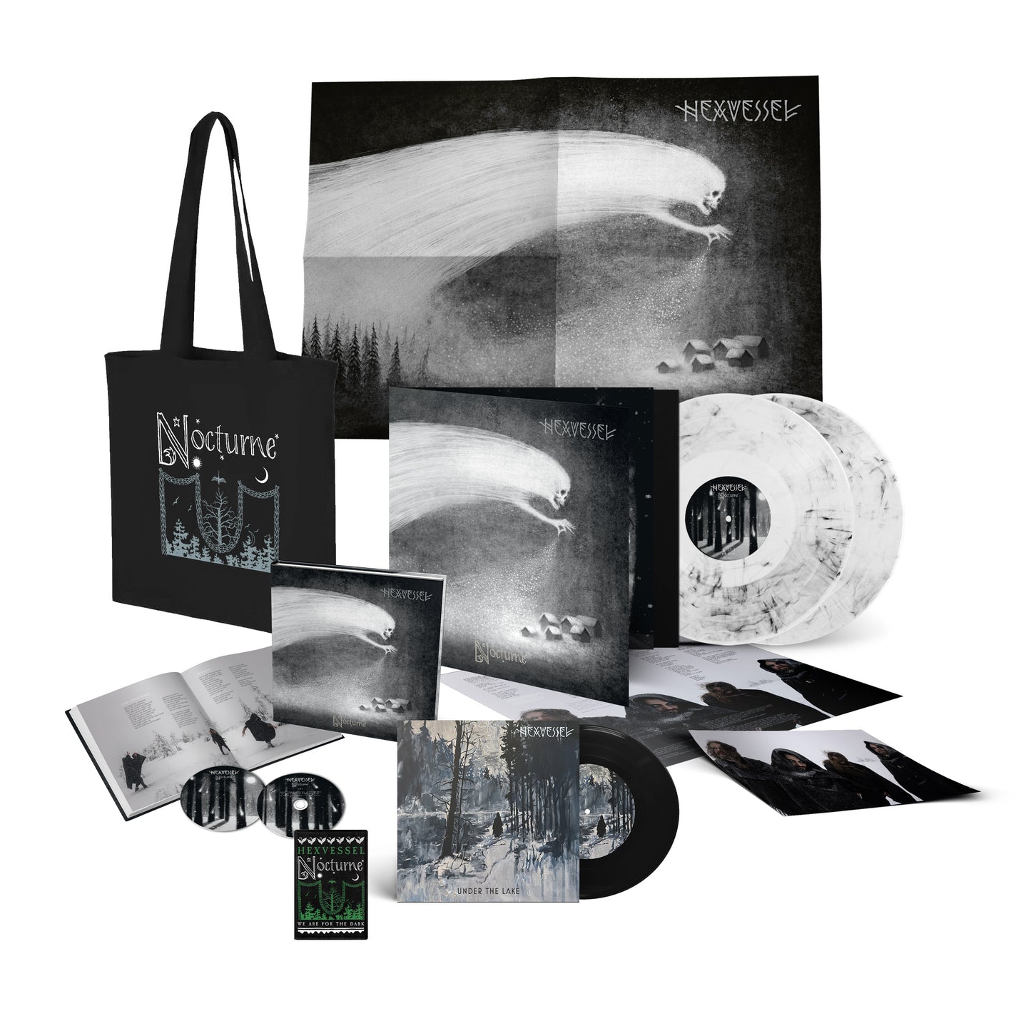 Hexvessel - Nocturne (Caja/Paquete - Mármol Blanco/Negro)