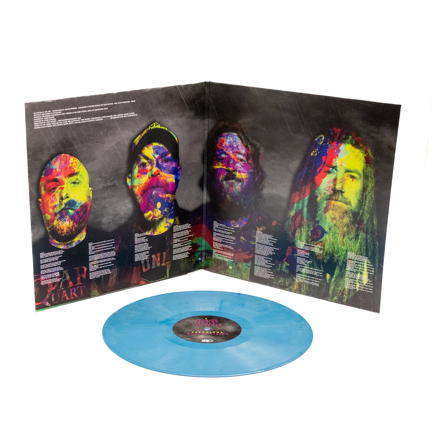 Psychlona - Warped Vision (Vinilo desplegable - Mármol azul/blanco)