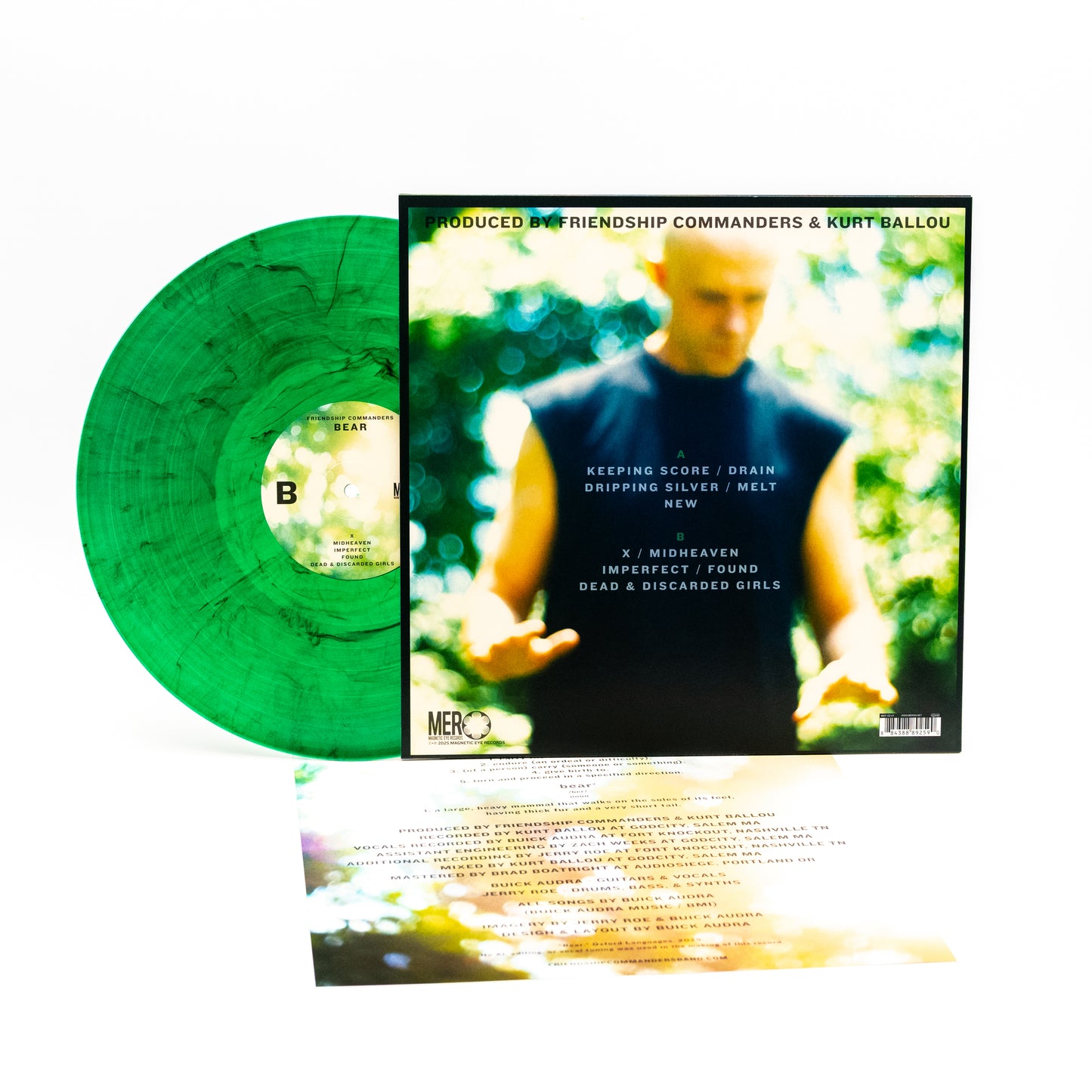 Friendship Commanders – Bear (Vinyl-LP – Grün/Schwarzer Marmor)