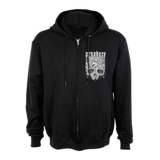 Prophecy Fest - Skull (Zip Hooded Sweater - black)