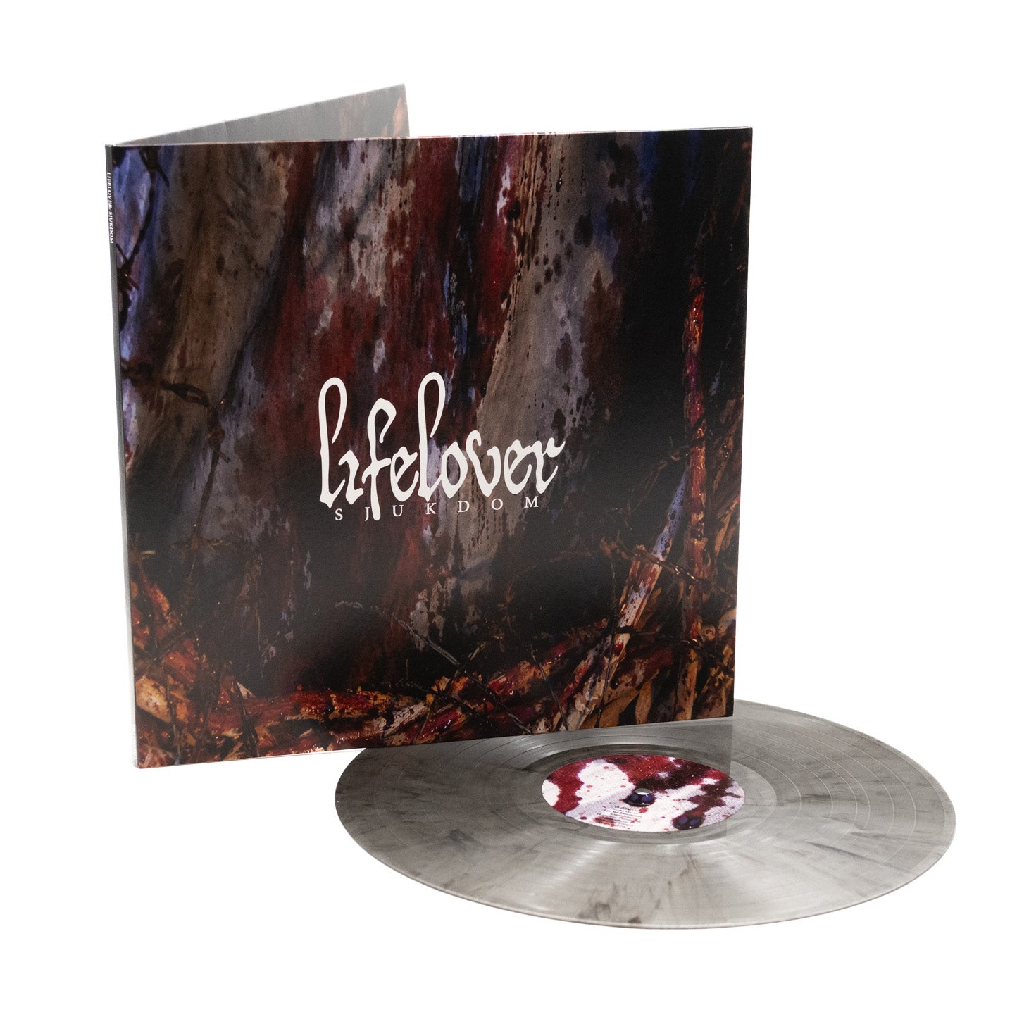 Lifelover - Sjukdom (Vinyl Gatefold LP - Silver/Black Marble)