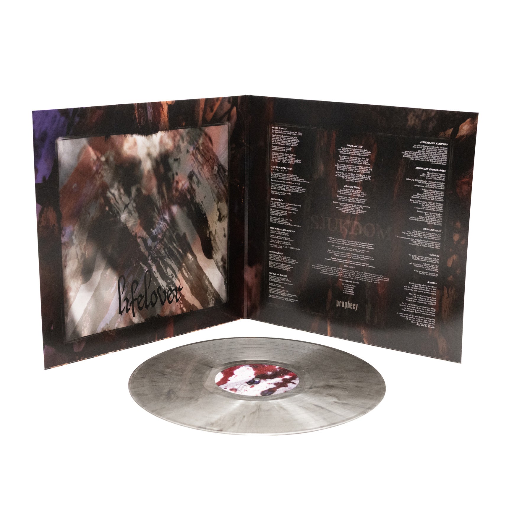 Lifelover - Sjukdom (Vinyl Gatefold LP - Silver/Black Marble)