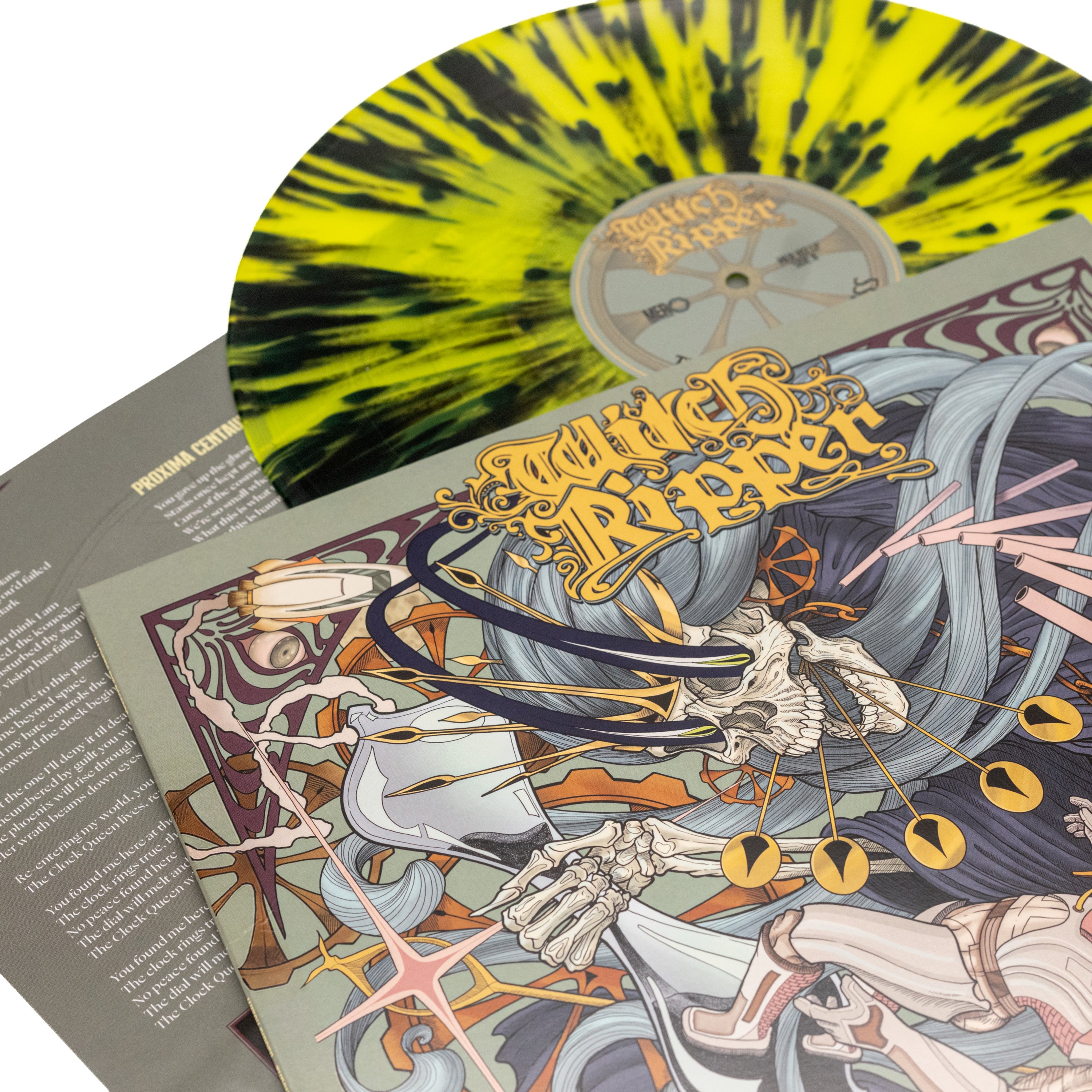 Witch Ripper - Through The Hourglass (Vinyl LP - Yellow/Black Splatter)