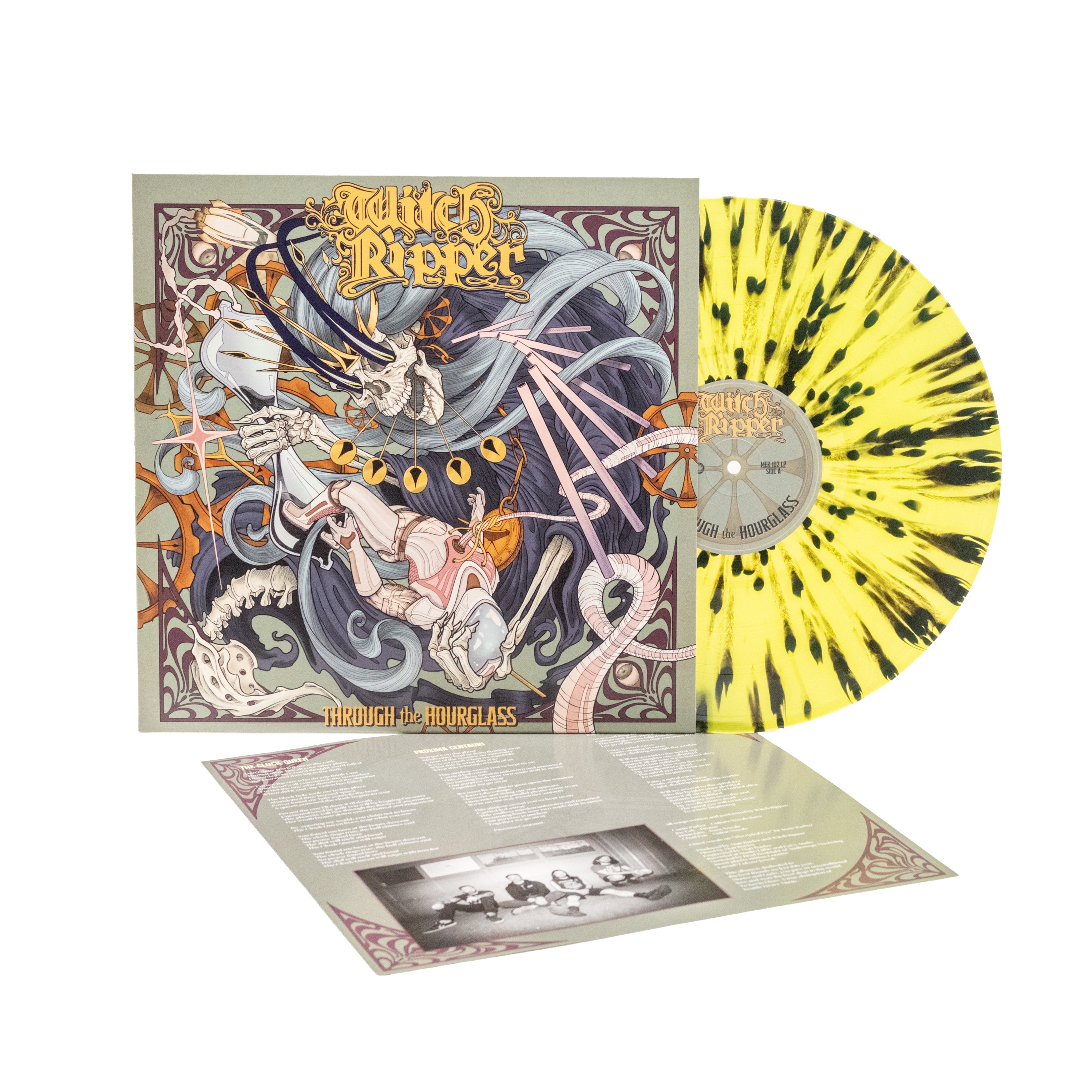 Witch Ripper - Through The Hourglass (Vinyl LP - Yellow/Black Splatter)