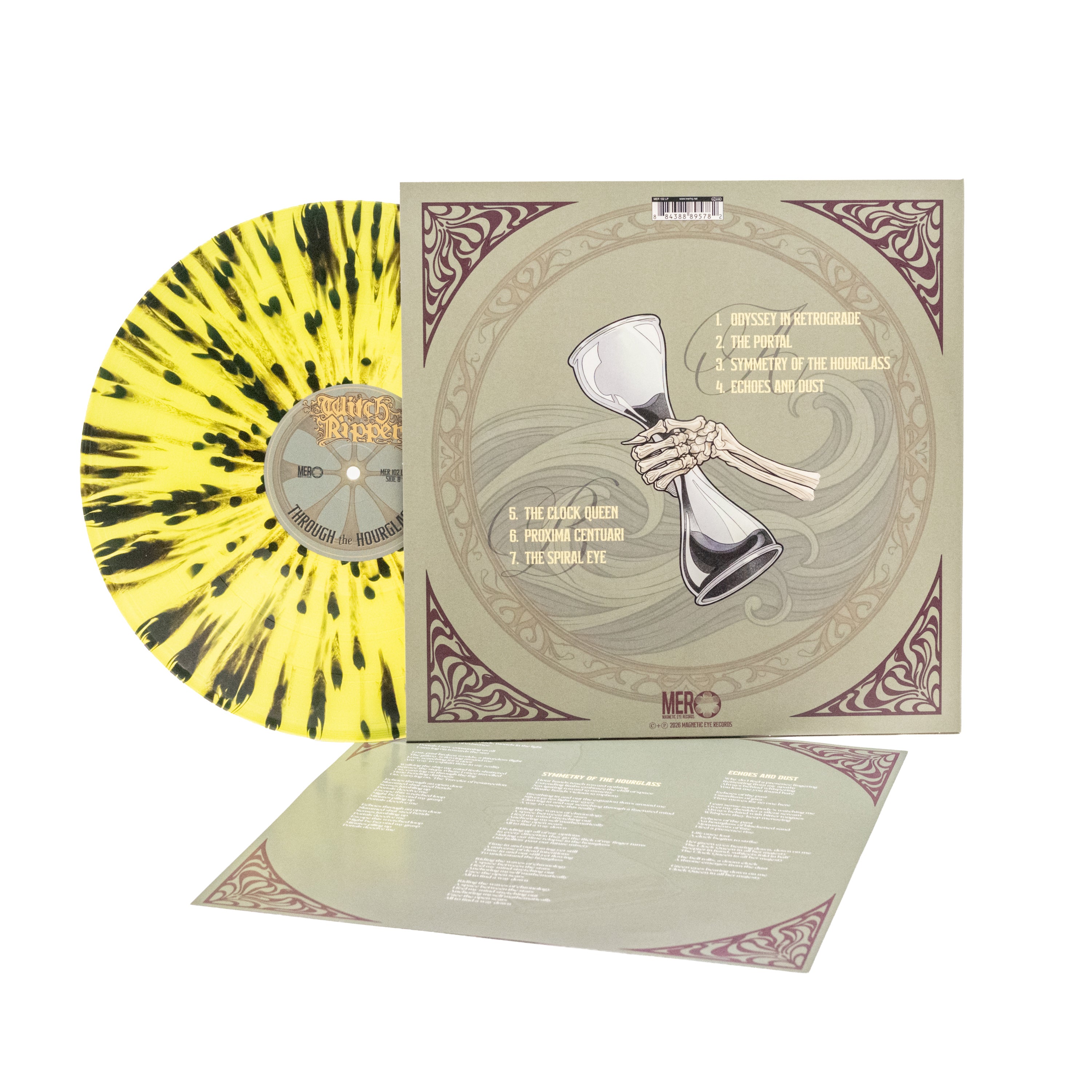 Witch Ripper - Through The Hourglass (Vinyl LP - Yellow/Black Splatter)