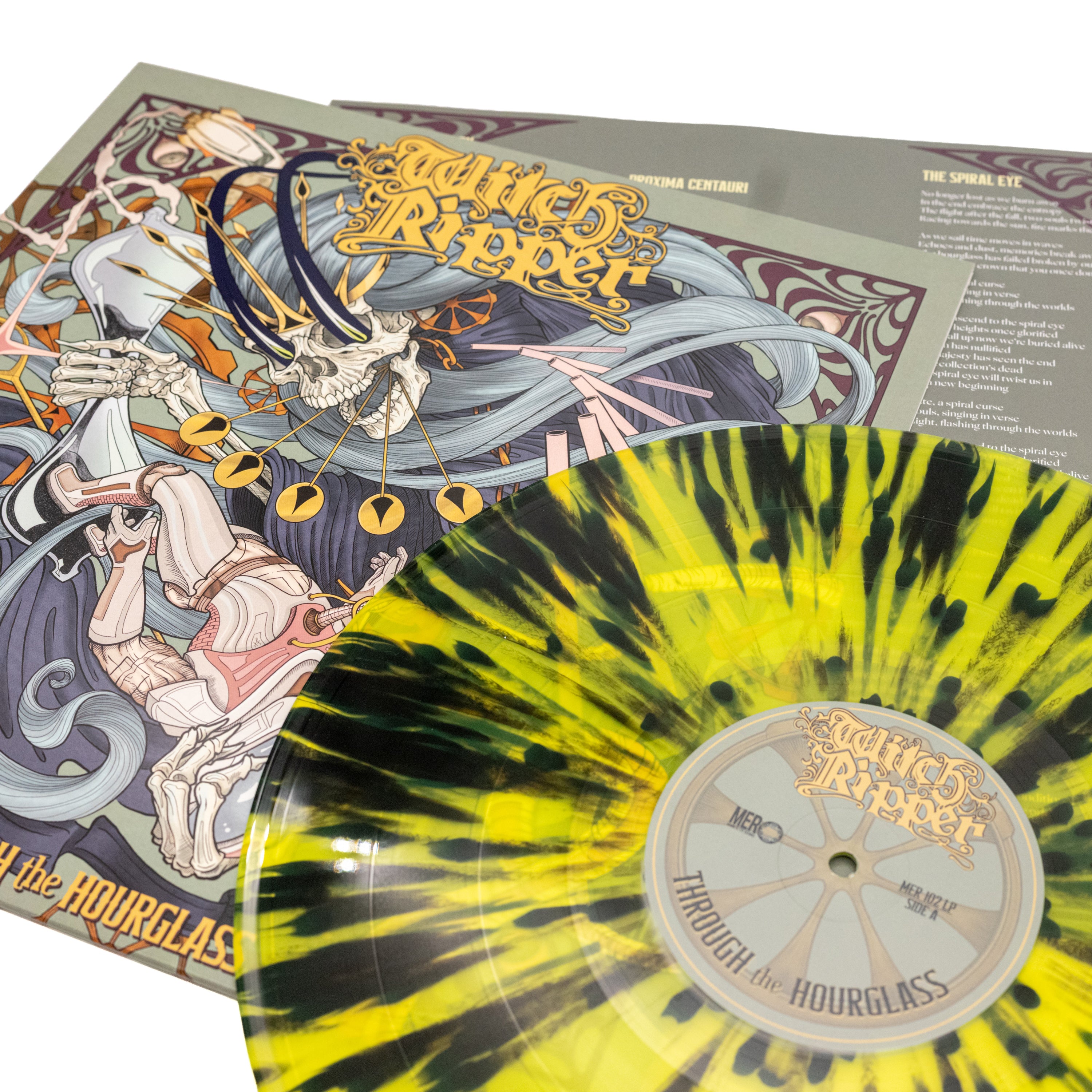 Witch Ripper - Through The Hourglass (Vinyl LP - Yellow/Black Splatter)