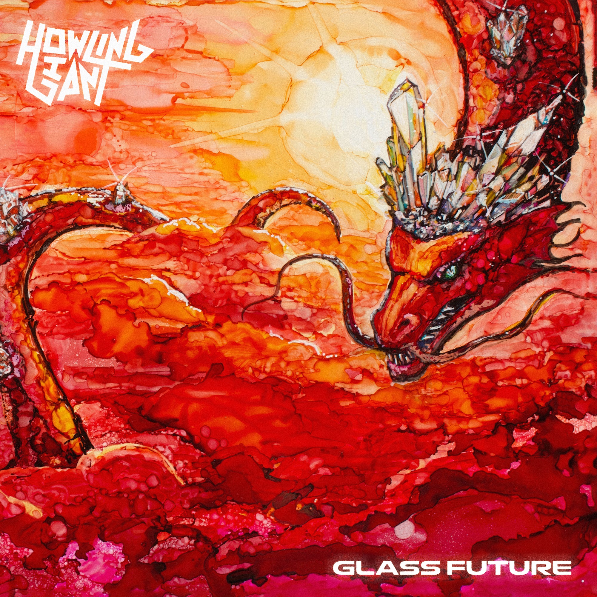Howling Giant - Glass Future (Vinyl LP - Orange/Black Splatter)