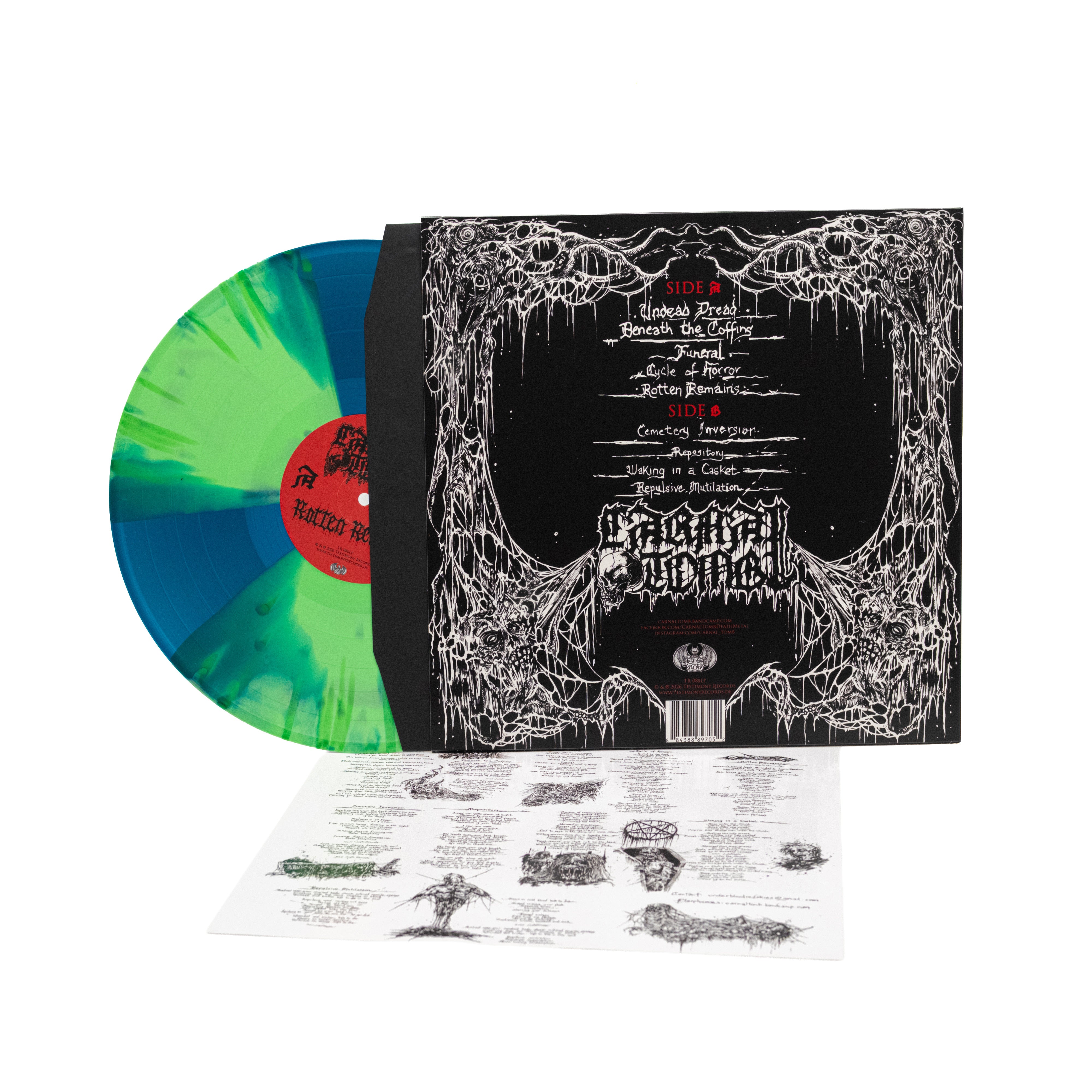 Carnal Tomb - Rotten Remains (Vinyl LP - Turquoise)