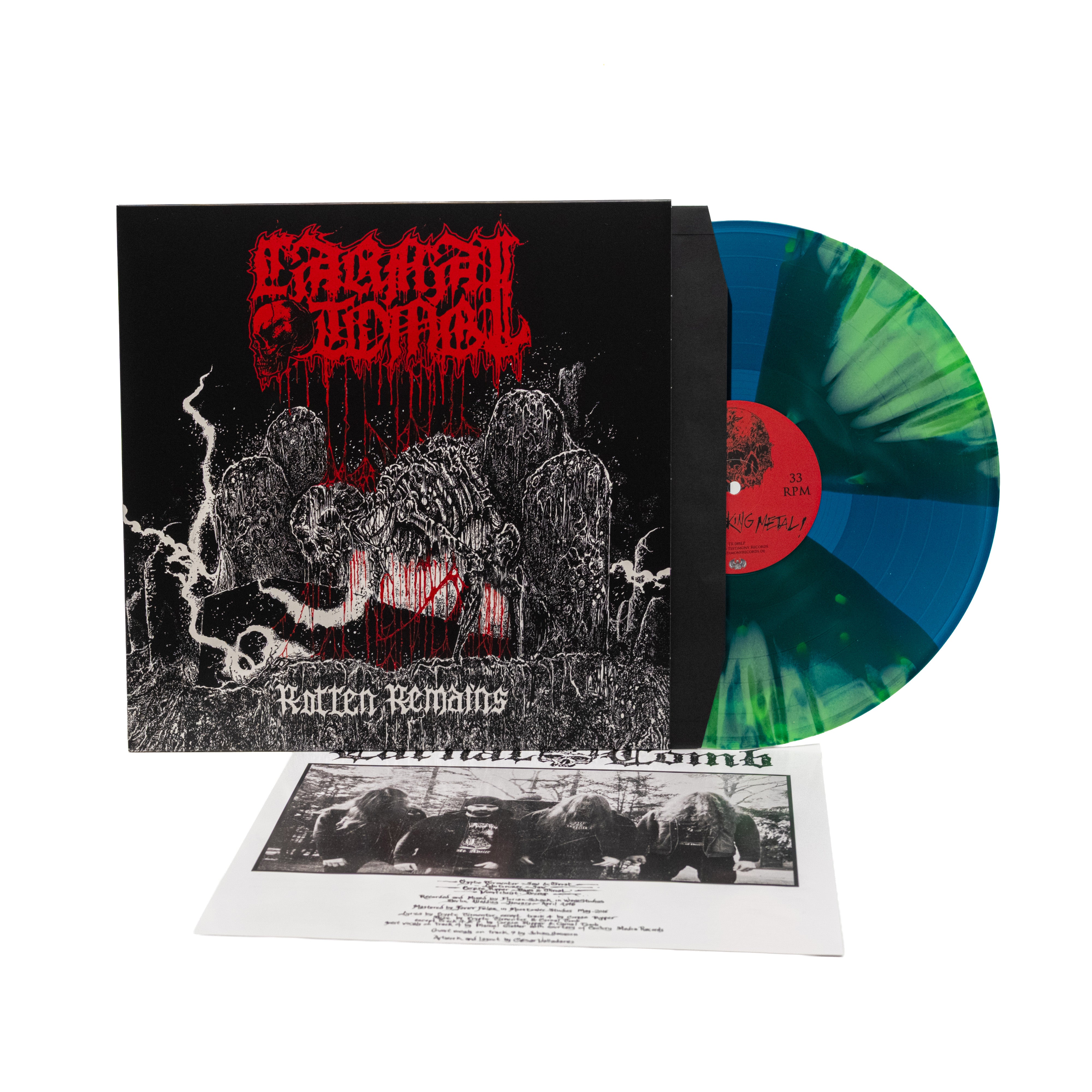 Carnal Tomb - Rotten Remains (Vinyl LP - Turquoise)