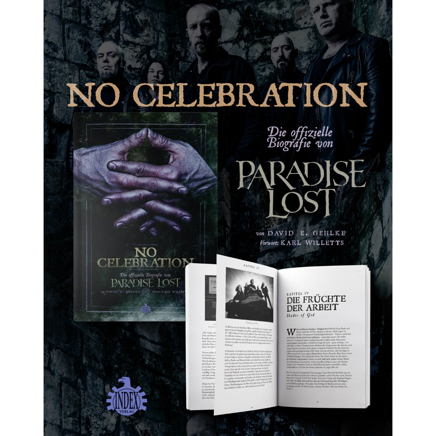 David E. Gehlke - No Celebration - Die offizielle Biografie von Paradise Lost (Buch Deutsch)