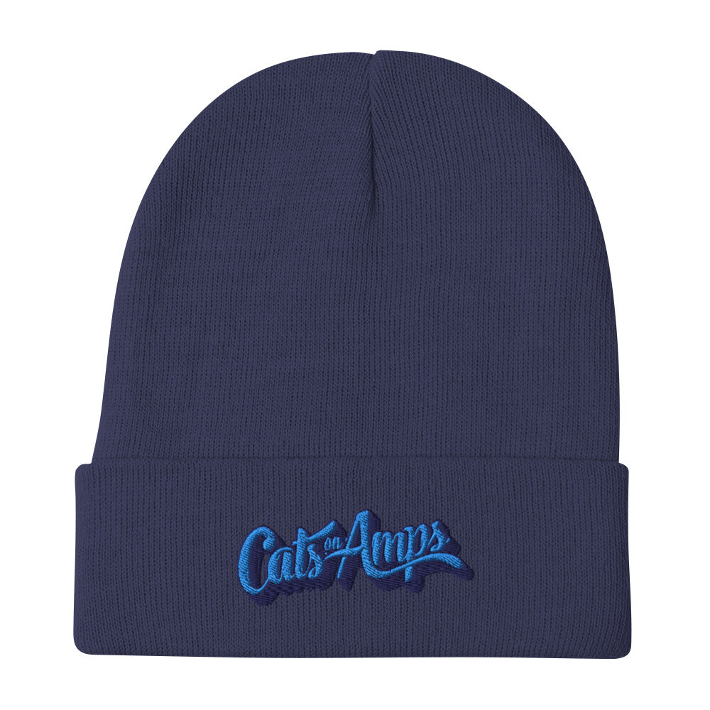 CATS ON AMPS - Logo - Embroidered Beanie