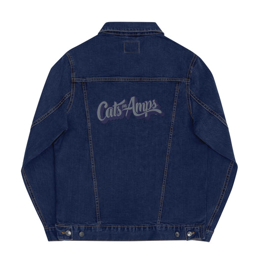 CATS ON AMPS - Logo - Unisex denim jacket