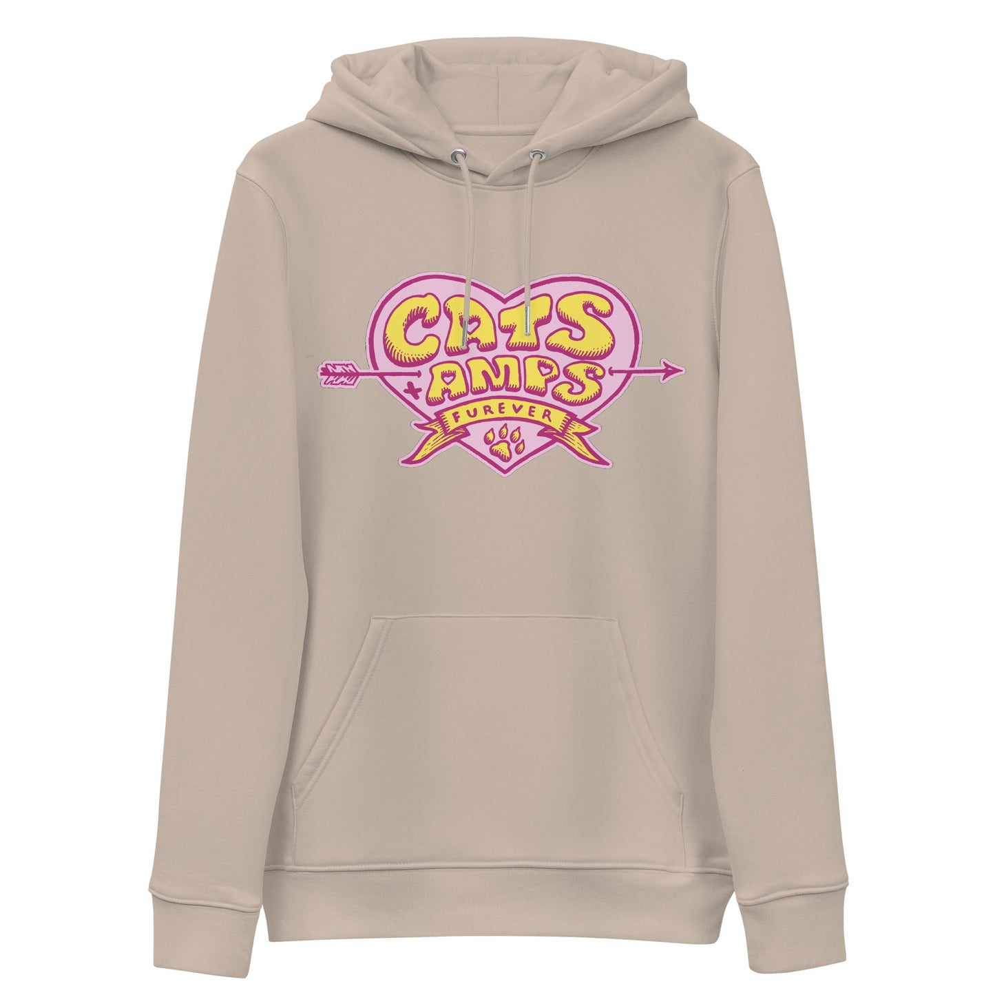 CATS ON AMPS - Valentines - Unisex Essential Eco Hoodie