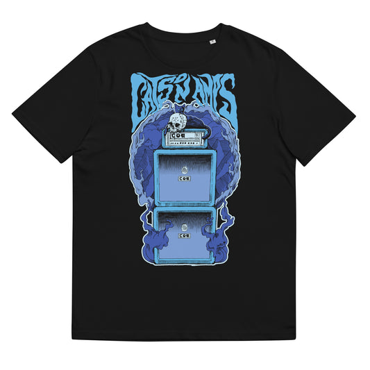 CATS ON AMPS - Midnight - Unisex Organic Cotton T-Shirt