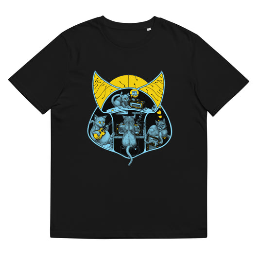 CATS ON AMPS - Cat Amp Fever - Unisex Organic Cotton T-Shirt