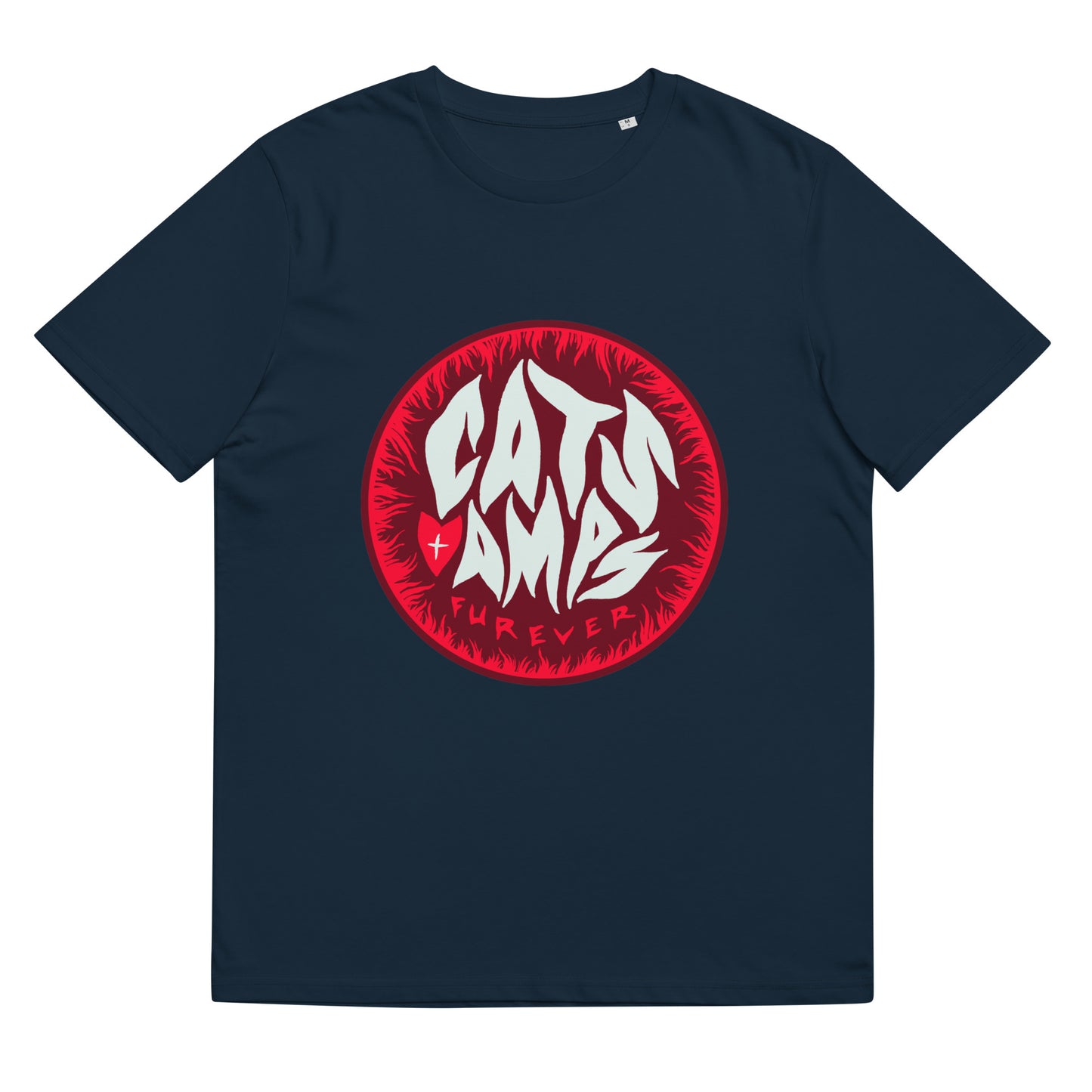 CATS ON AMPS - Valentine Furever - Unisex Organic Cotton T-Shirt