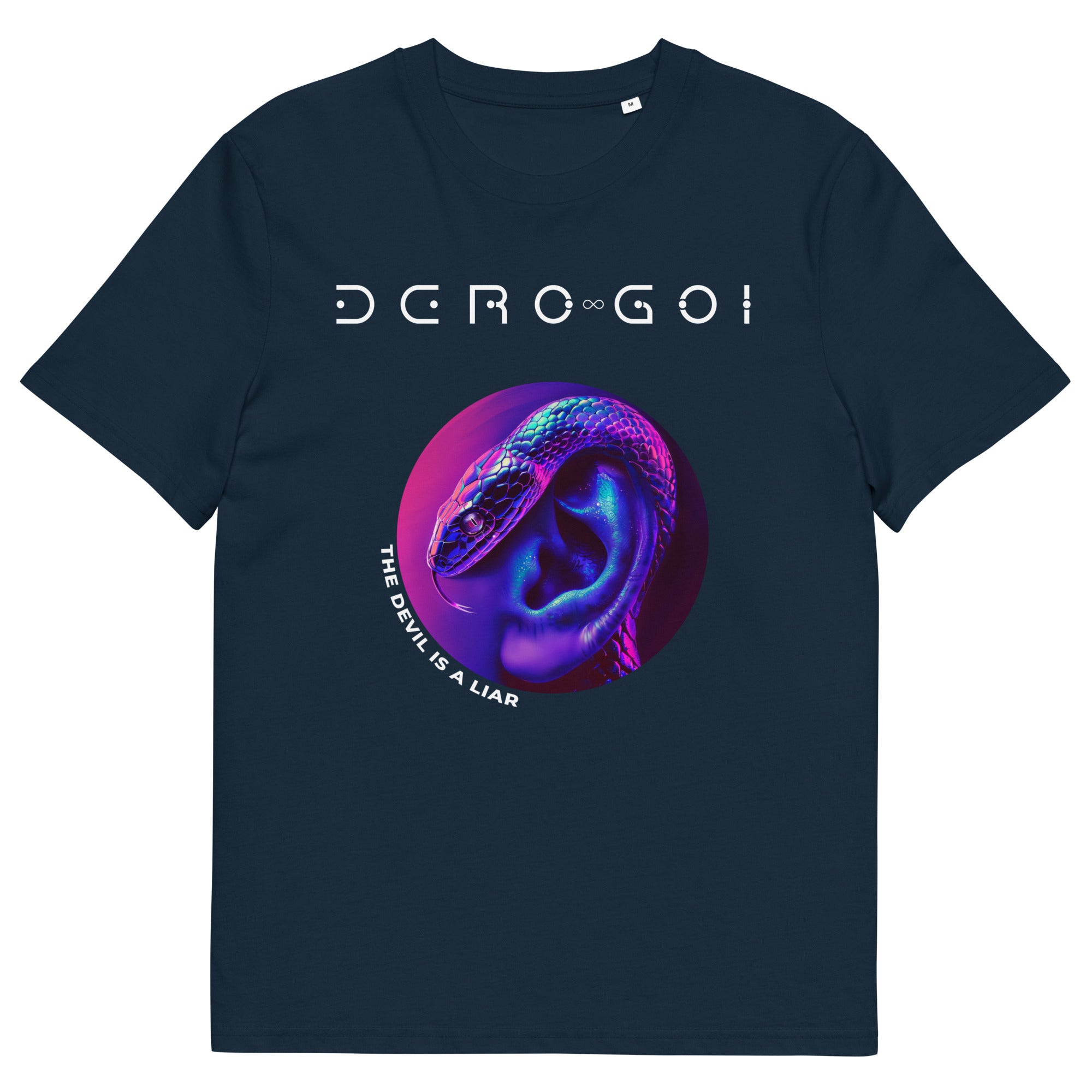 DERO GOI - The Devil is a Liar - Unisex organic cotton t-shirt