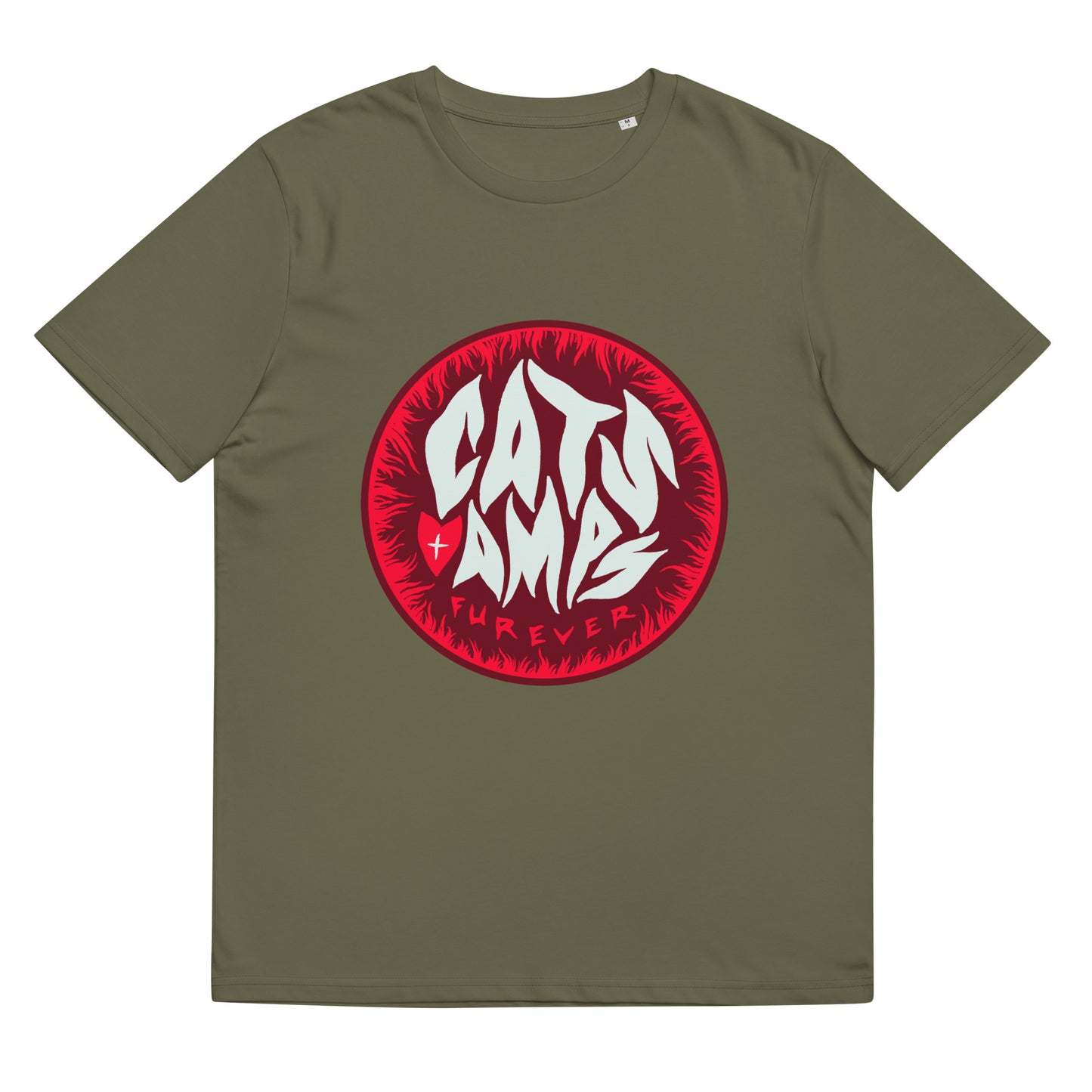 CATS ON AMPS - Valentine Furever - Unisex Organic Cotton T-Shirt