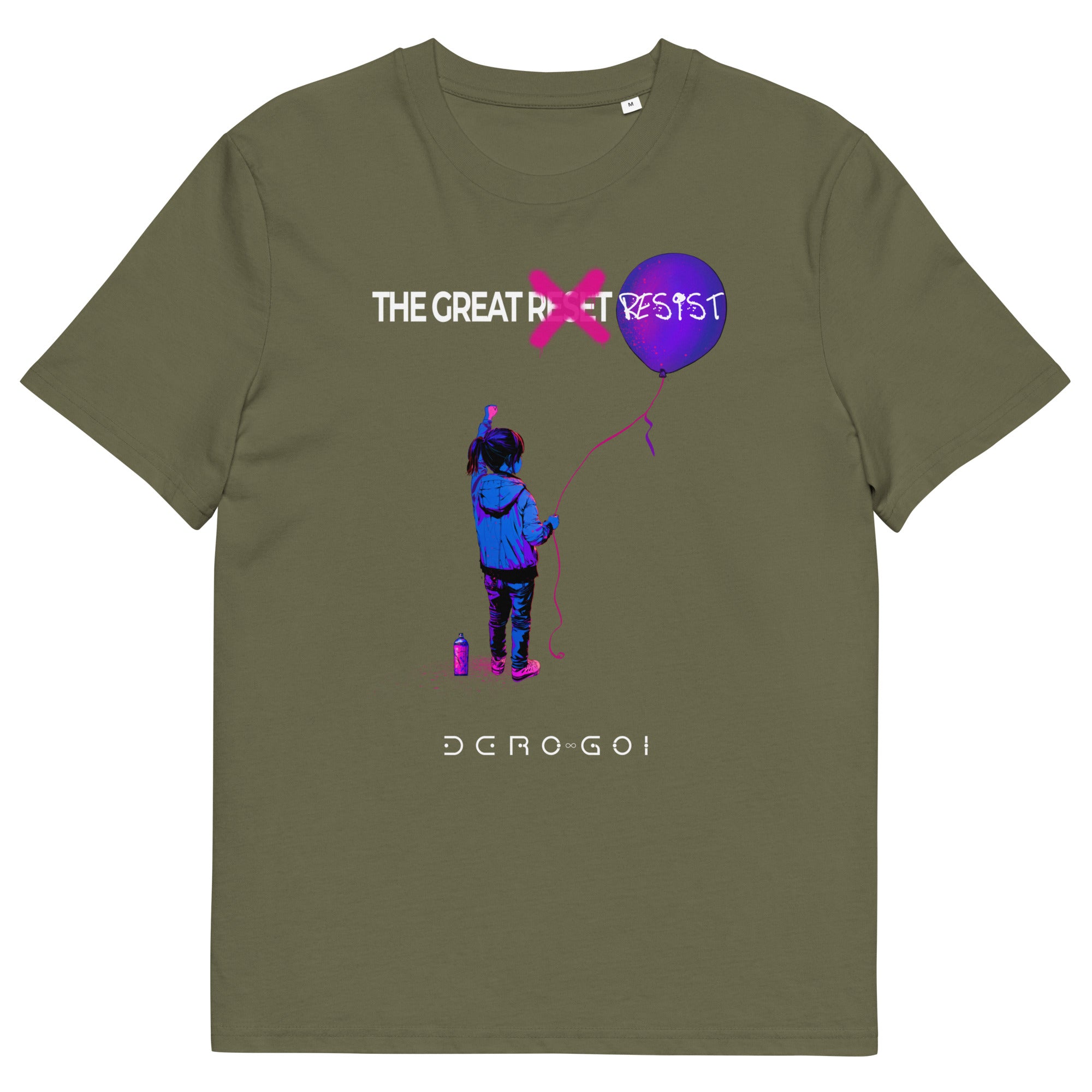DERO GOI - The Great Reset - Unisex Organic Cotton T-shirt