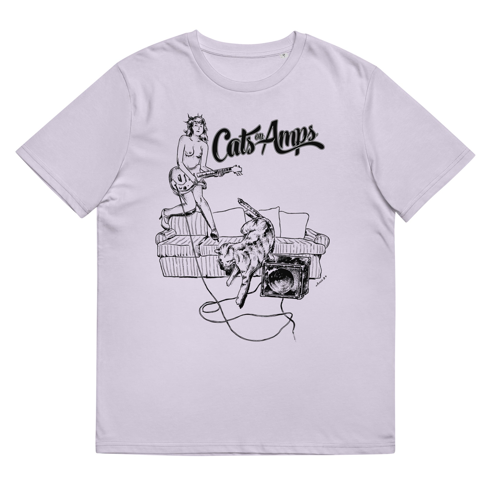 CATS ON AMPS - Chick on Amps - Unisex Organic Cotton T-Shirt