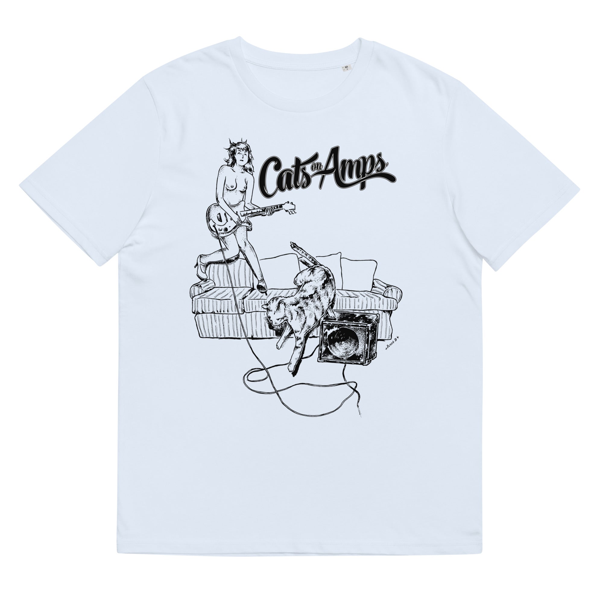 CATS ON AMPS - Chick on Amps - Unisex Organic Cotton T-Shirt