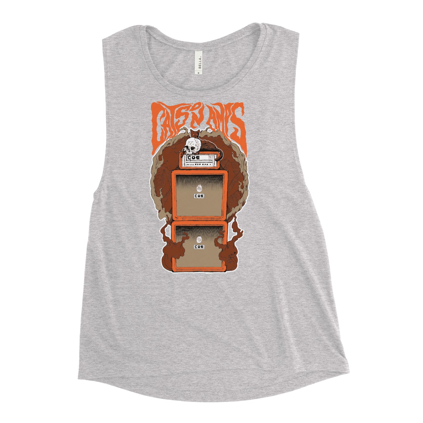 CATS ON AMPS - OJ - Ladies’ Muscle Tank