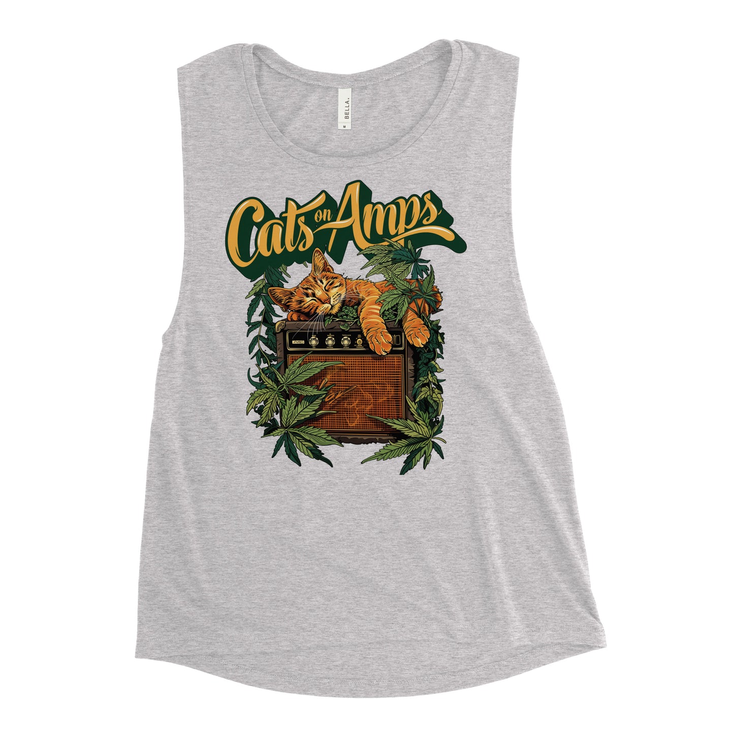 CATS ON AMPS - 420 Sleeper - Ladies’ Muscle Tank