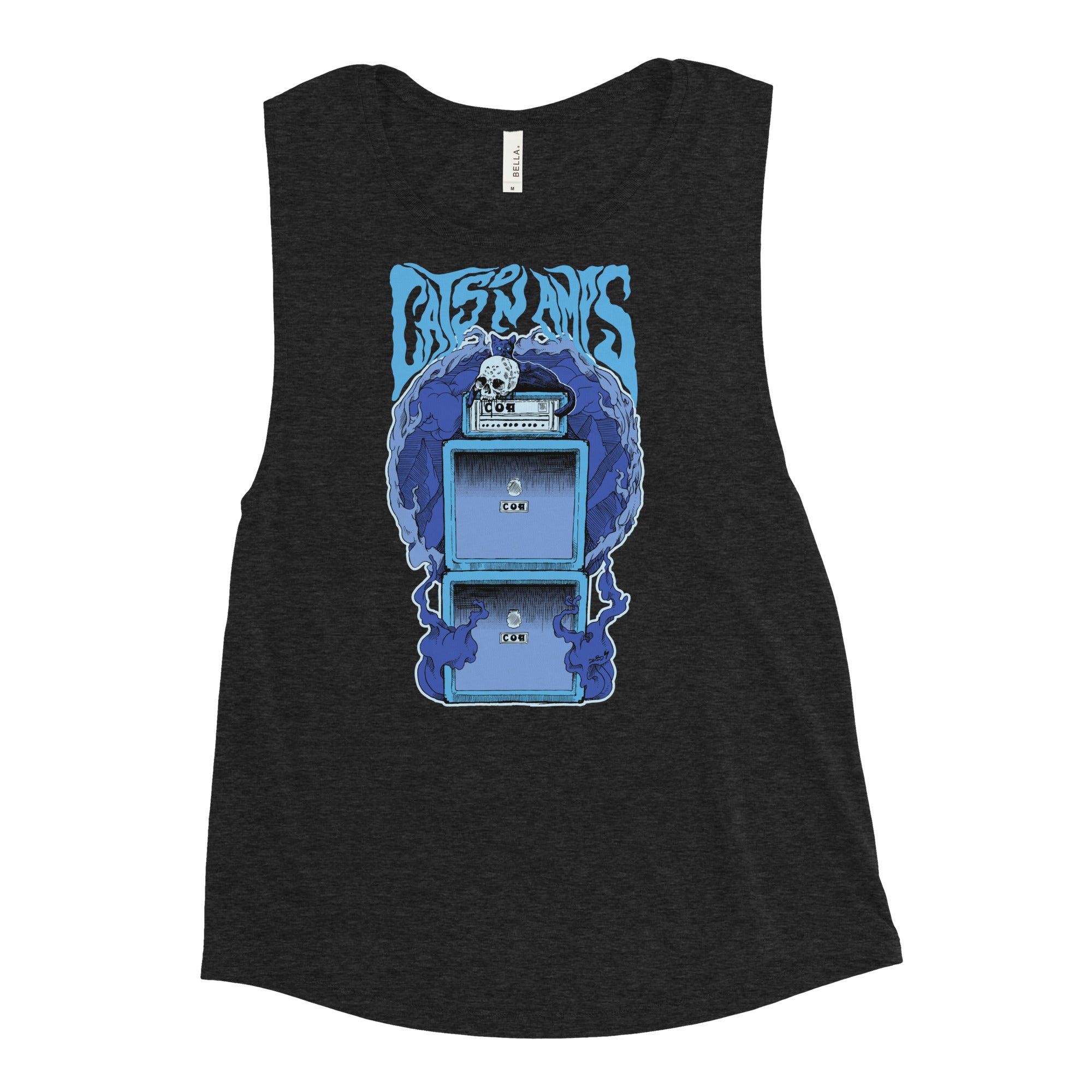 CATS ON AMPS - Midnight - Ladies’ Muscle Tank