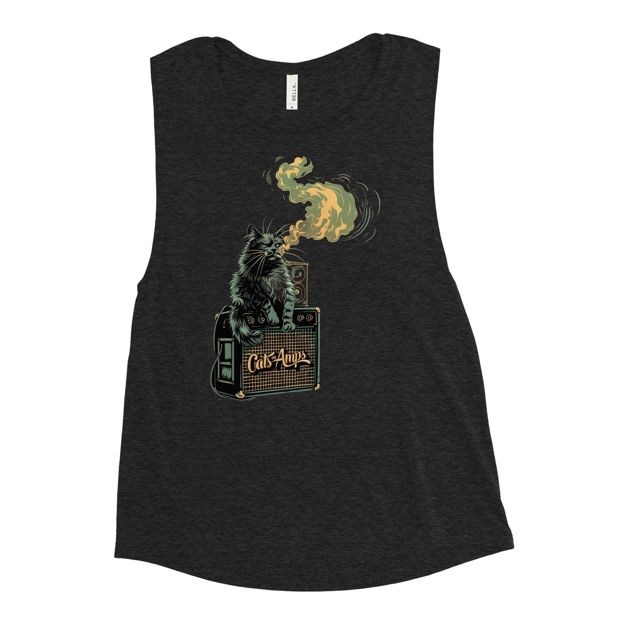 CATS ON AMPS - 420 Cat Crop - Ladies’ Muscle Tank