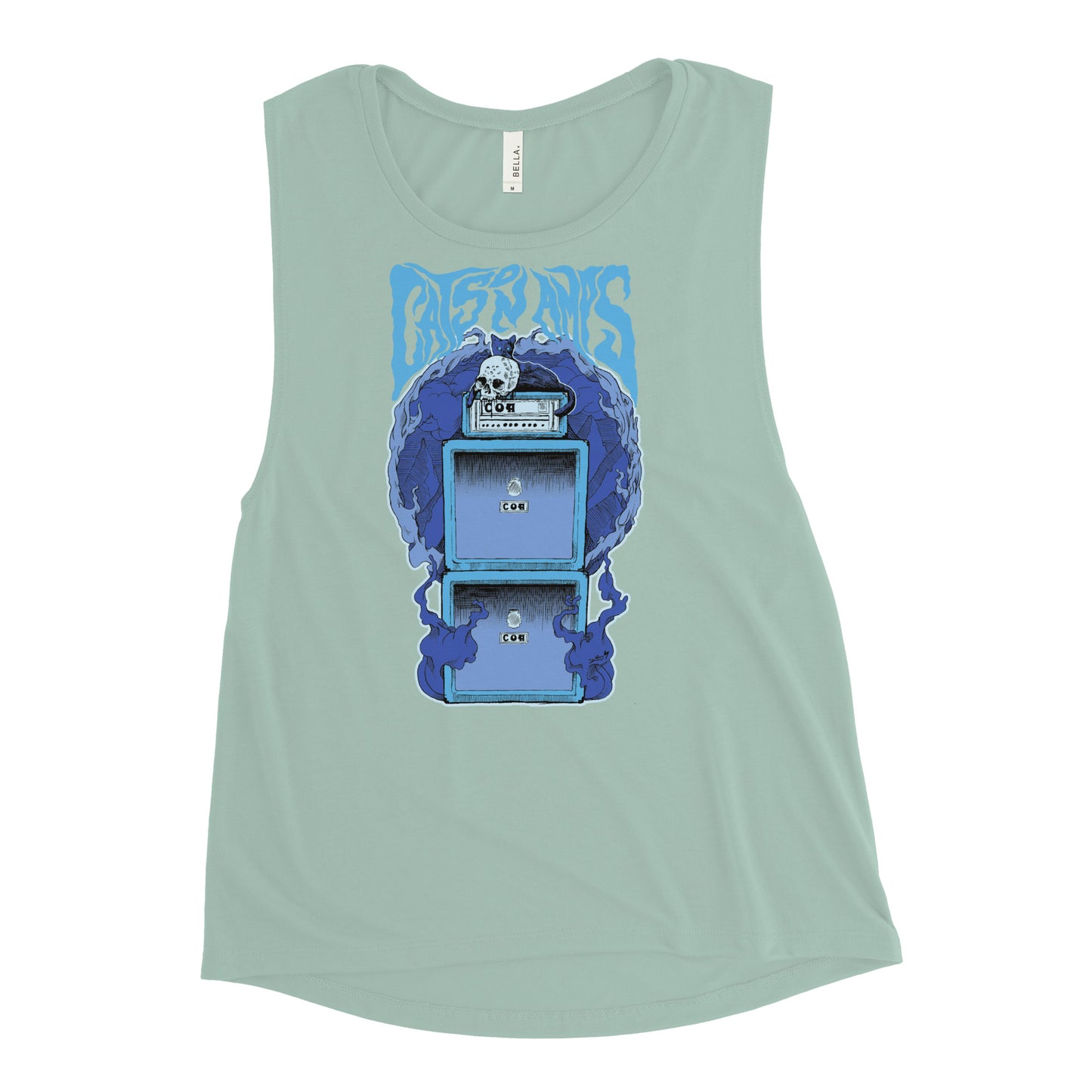 CATS ON AMPS - Midnight - Ladies’ Muscle Tank