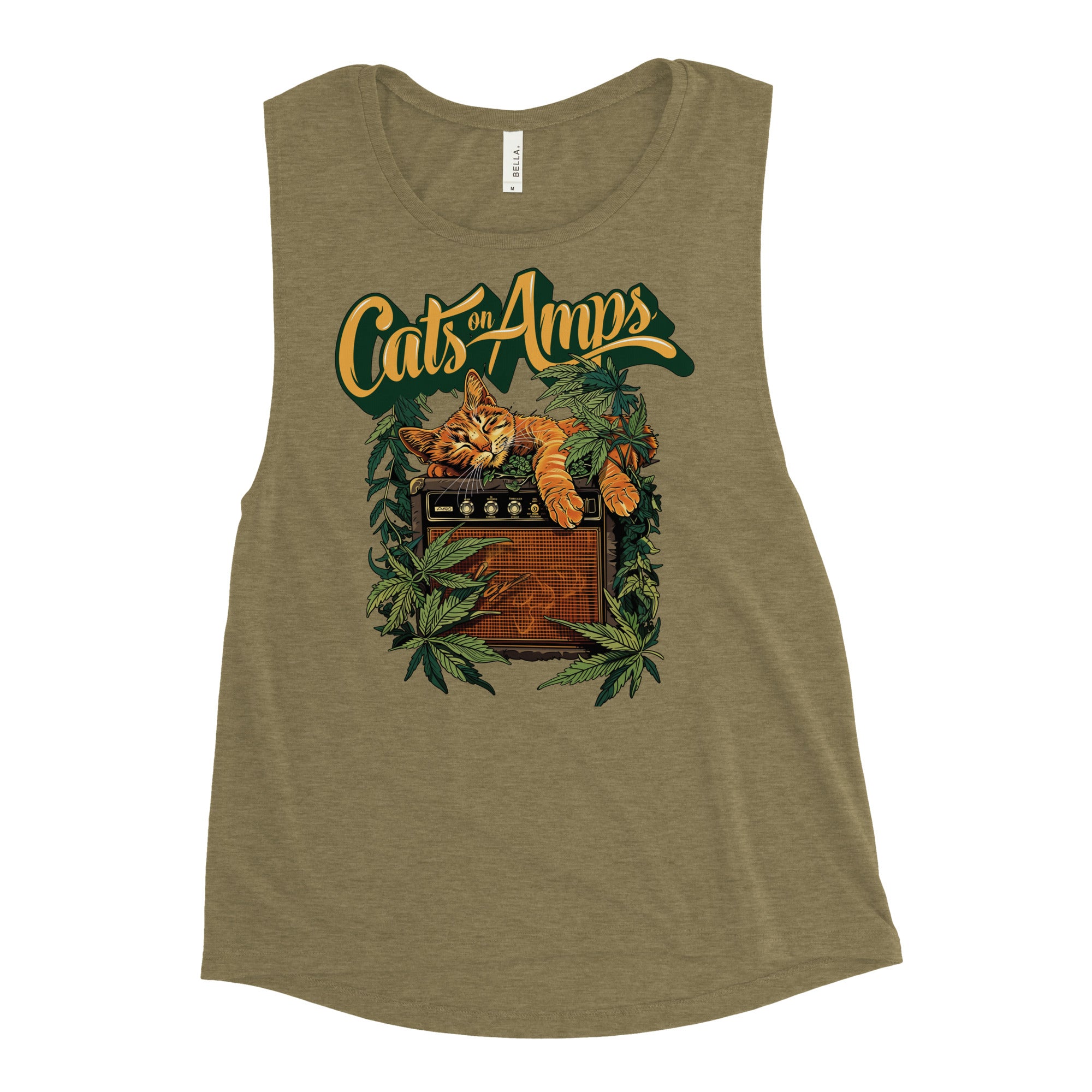 CATS ON AMPS - 420 Sleeper - Ladies’ Muscle Tank