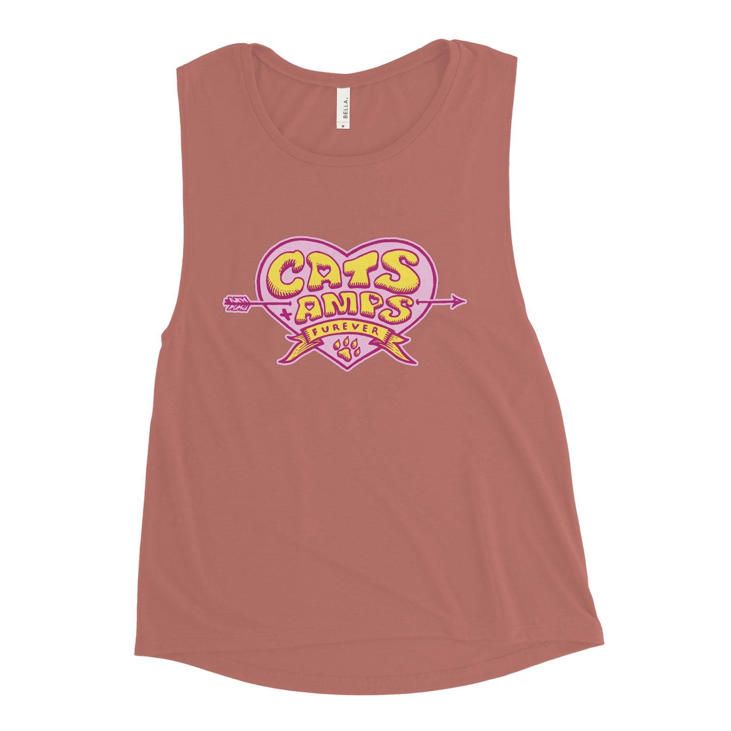 CATS ON AMPS - Valentine - Ladies’ Muscle Tank