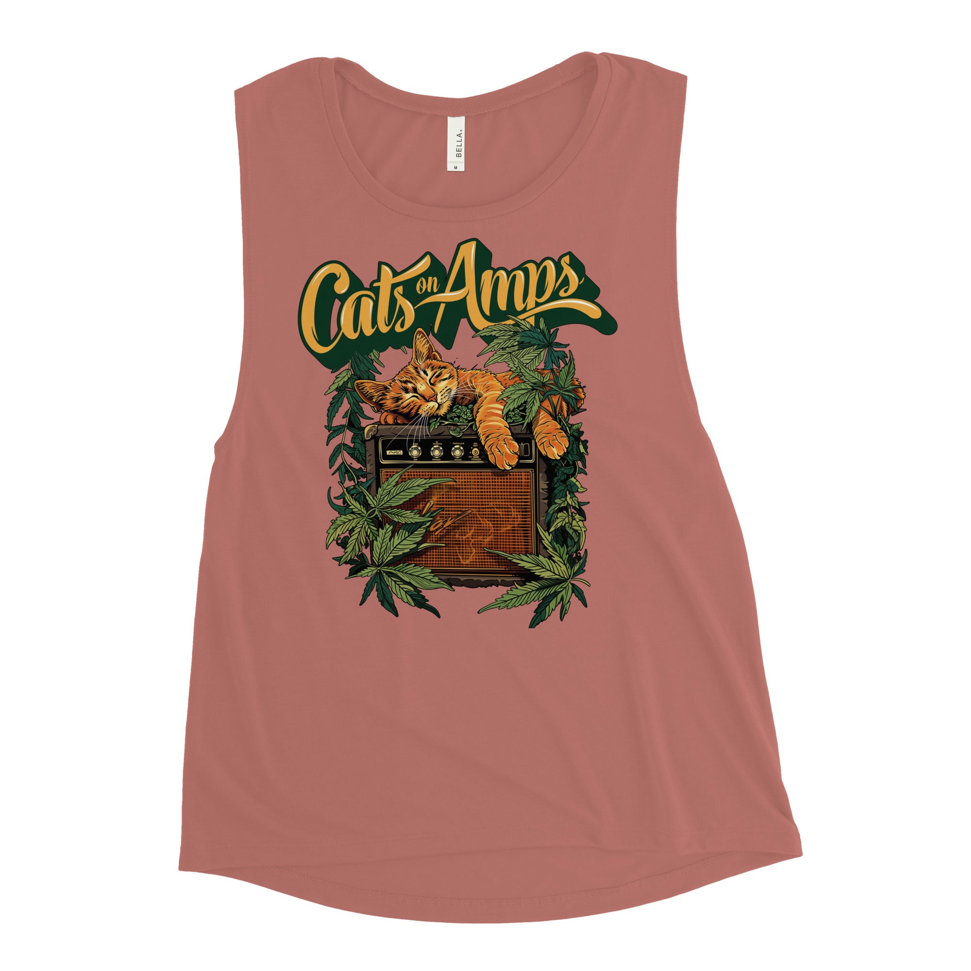 CATS ON AMPS - 420 Sleeper - Ladies’ Muscle Tank