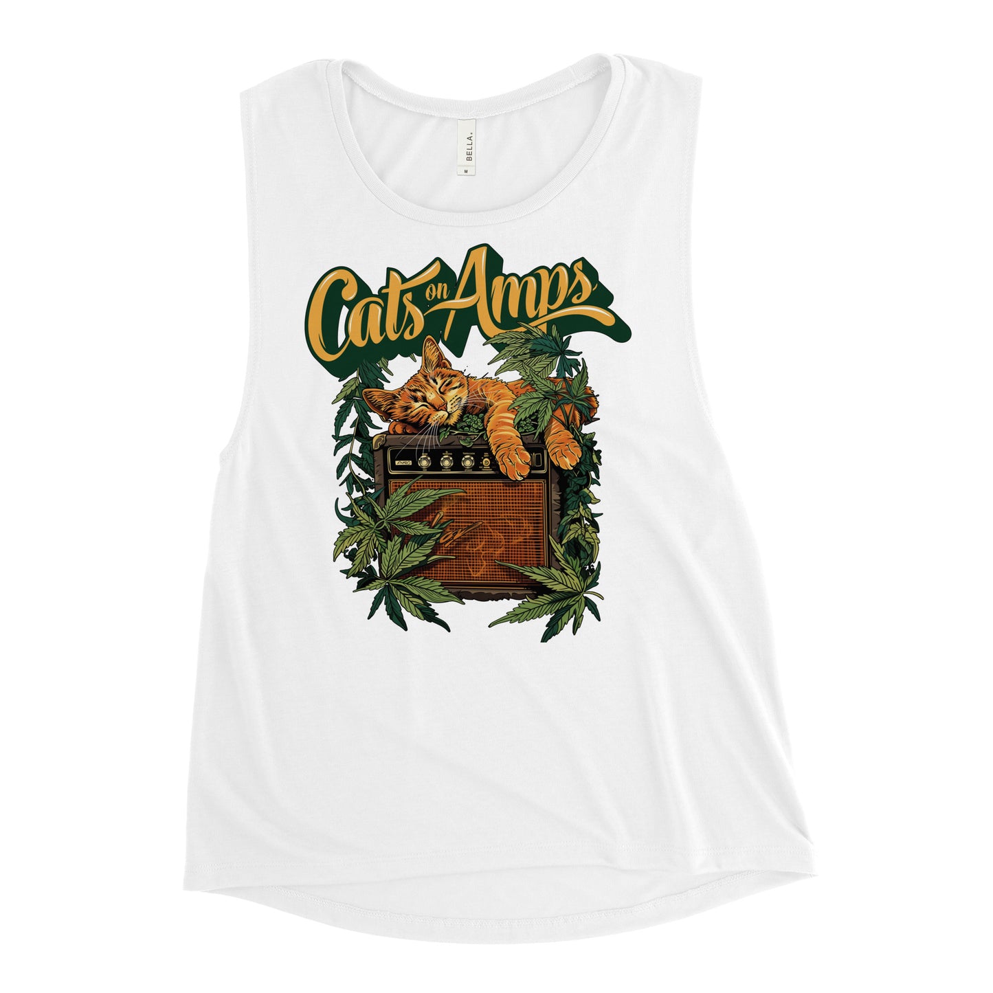 CATS ON AMPS - 420 Sleeper - Ladies’ Muscle Tank