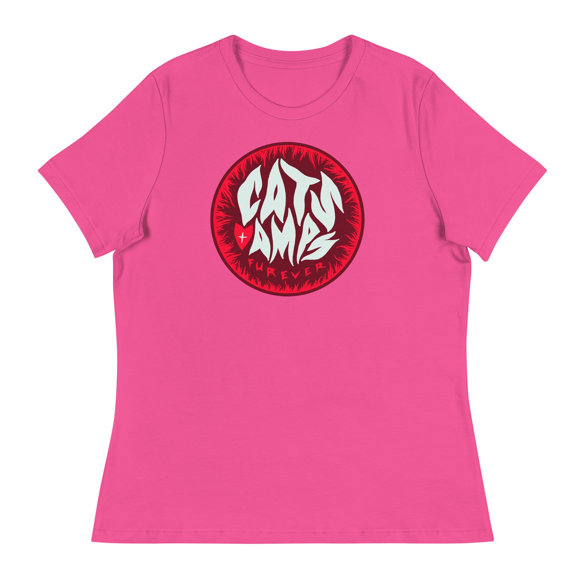 CATS ON AMPS - Valentine Furever - Women's Relaxed T-Shirt